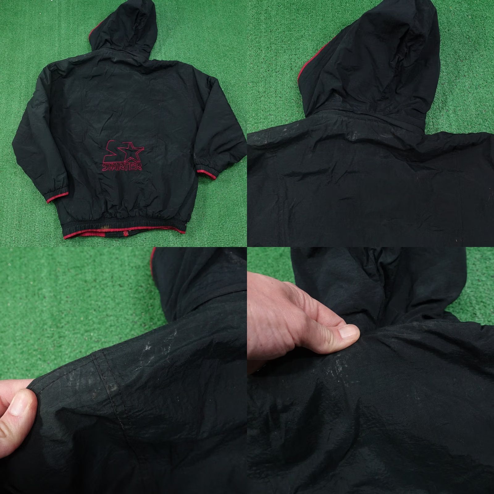Starter VINTAGE STARTER BLACK HOODED PUFFER JACKET MENS SIZE M MEDIUM Size US M / EU 48-50 / 2 - 8 Thumbnail