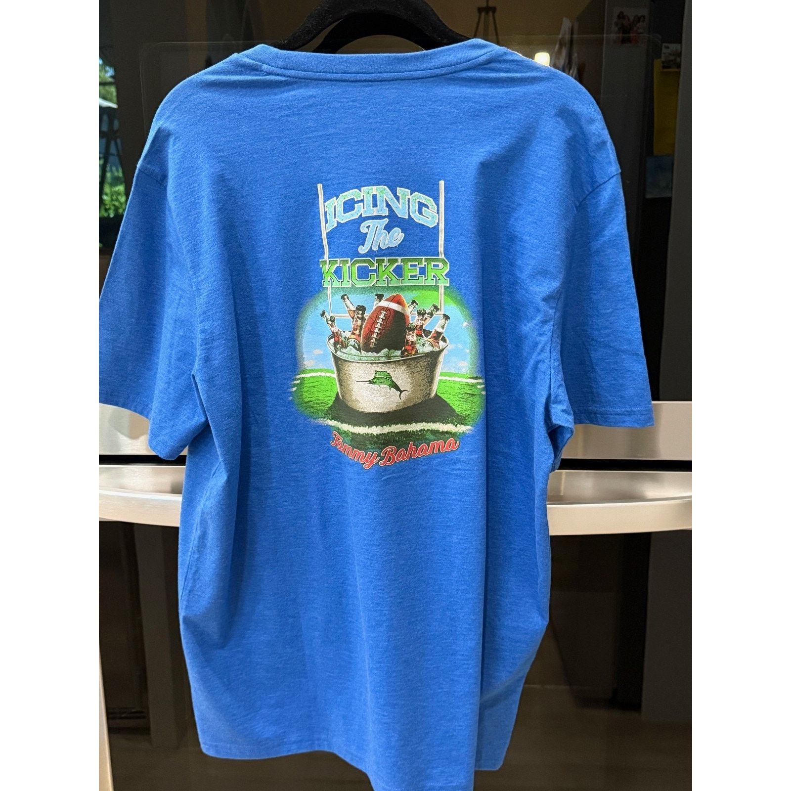 Tommy Bahama NEW TOMMY BAHAMA T-Shirt Icing The Kicker Mens Medium BLUE Size US M / EU 48-50 / 2 - 3 Thumbnail