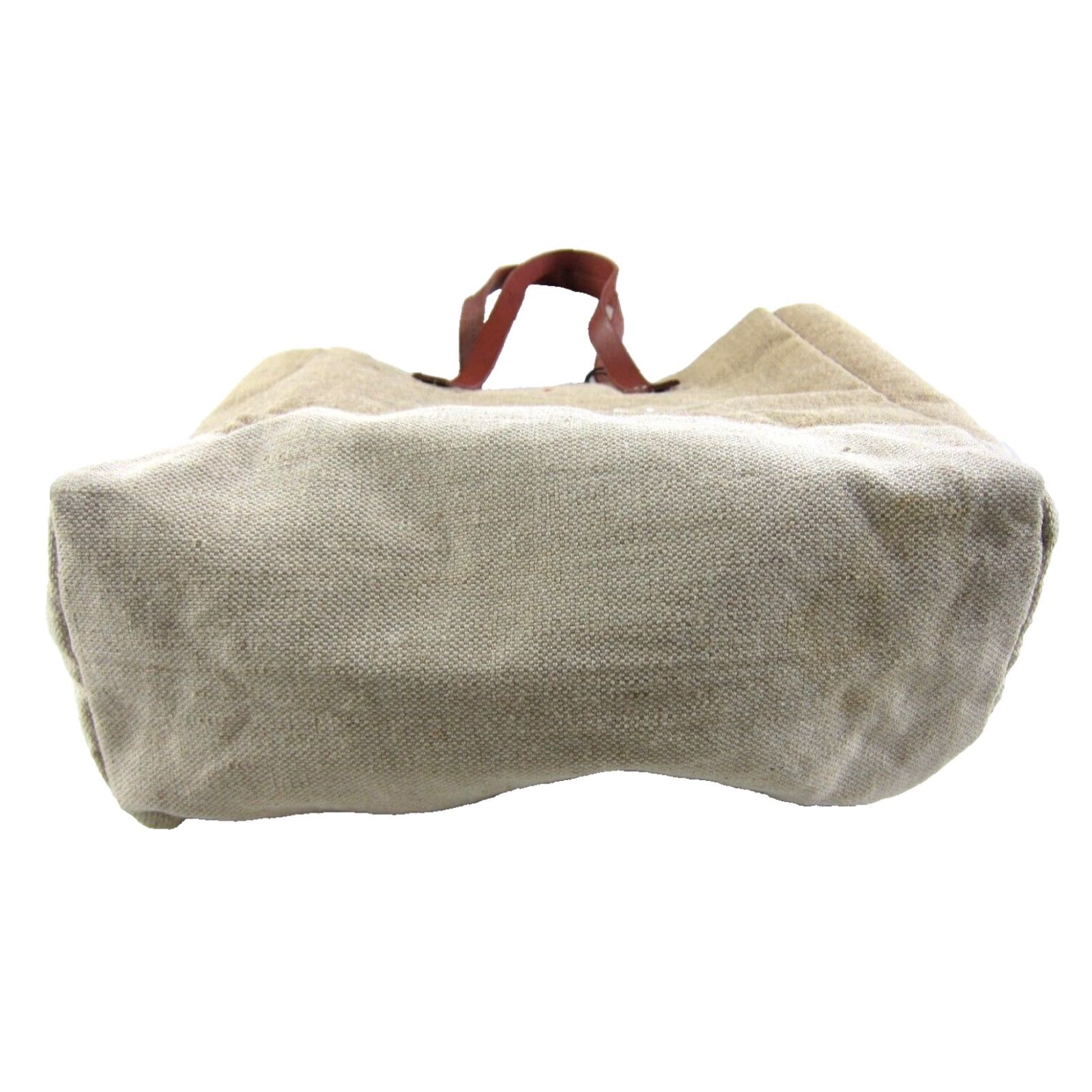 Apolis Apolis Market Tote Unisex Adults Medium Brown Cotton Canvas Leather Lining Jute Pattern: Solid NWT Size ONE SIZE - 3 Thumbnail