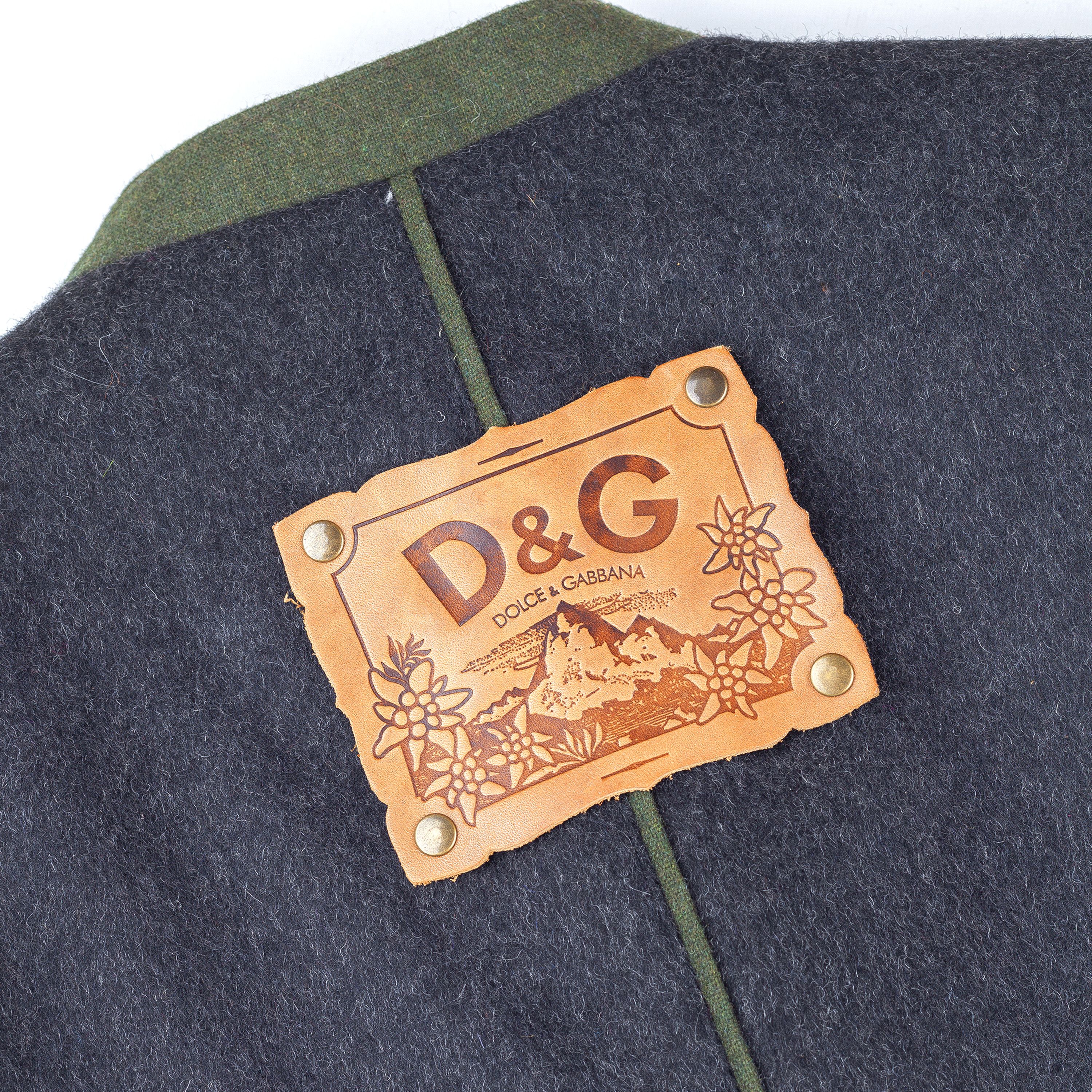 Dolce & Gabbana Dolce & Gabbana Vintage Austrian Gray Wool Jacket (M) Size M / US 6-8 / IT 42-44 - 3 Thumbnail