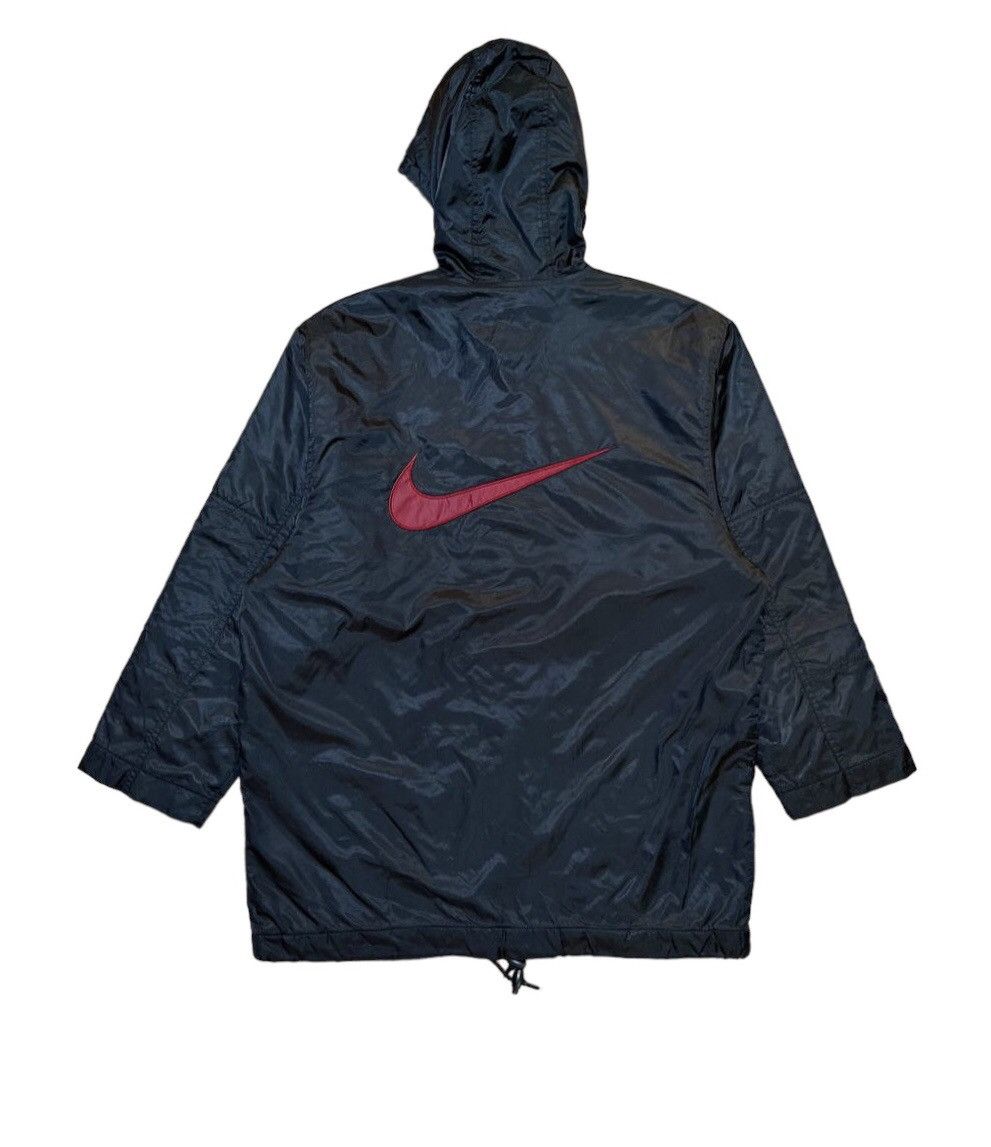 image of VTG Nike Swoosh Parka Jacket in Black, Men's (Size Medium)