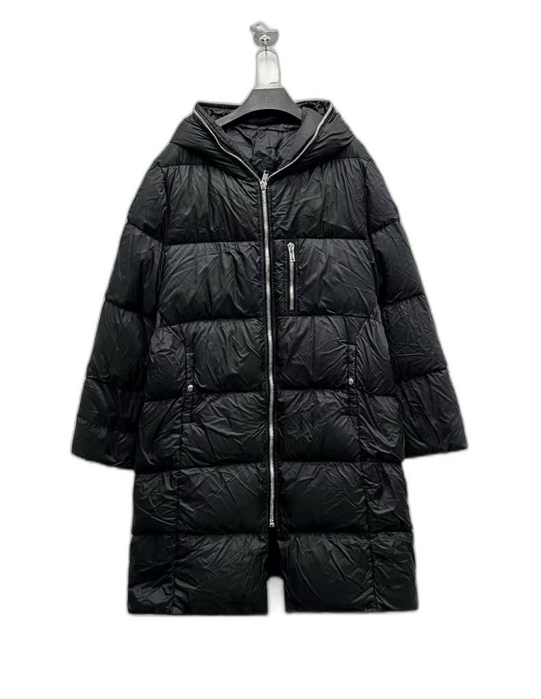 Moncler Genius Moncler x Rick Owens Black Long Down Jacket-yf Size US L / EU 52-54 / 3 - 1 Thumbnail