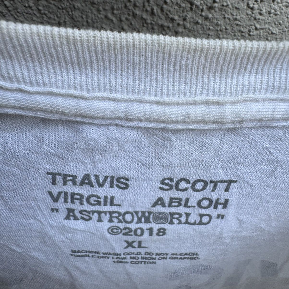 Travis Scott × Virgil Abloh ASTROWORLD 2018 Travis Scott x Virgil Abloh rap tee hip hop Size US XL / EU 56 / 4 - 4 Thumbnail