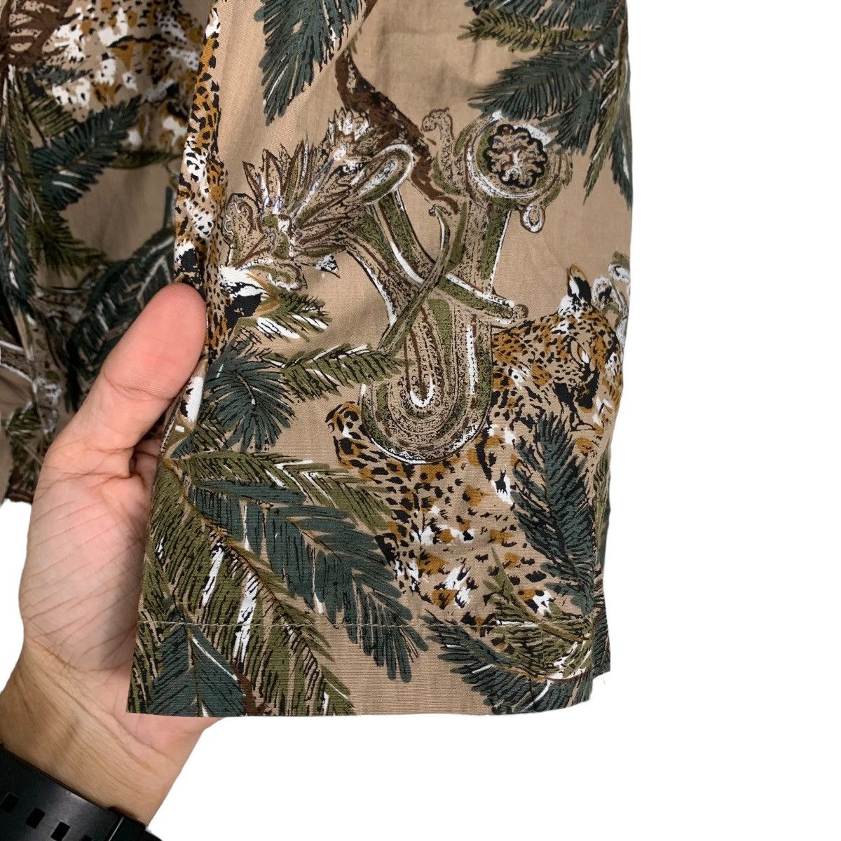 Vintage RUBAN ROUGE Motif Tree Design Casual Jacket #1016-C46 Size L / US 10 / IT 46 - 15 Thumbnail
