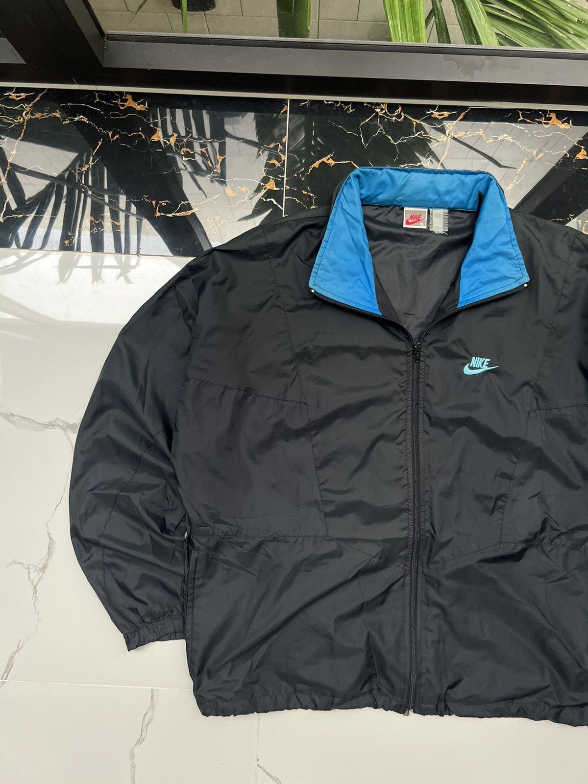 Nike × Vintage 80’s NIKE SWOOSH LOGO Y2K TRACK JACKET RARE Size US XL / EU 56 / 4 - 2 Thumbnail