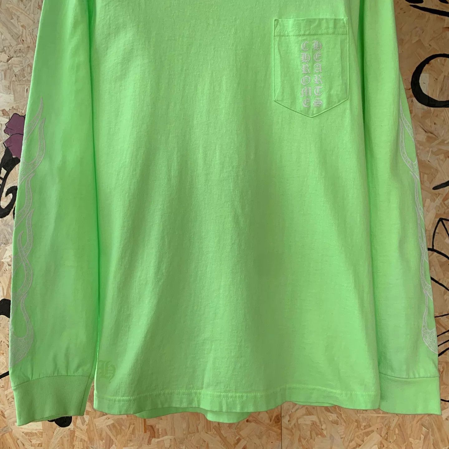 Chrome Hearts Chrome Hearts Green Flame Long-Sleeve Base L Size US L / EU 52-54 / 3 - 5 Thumbnail