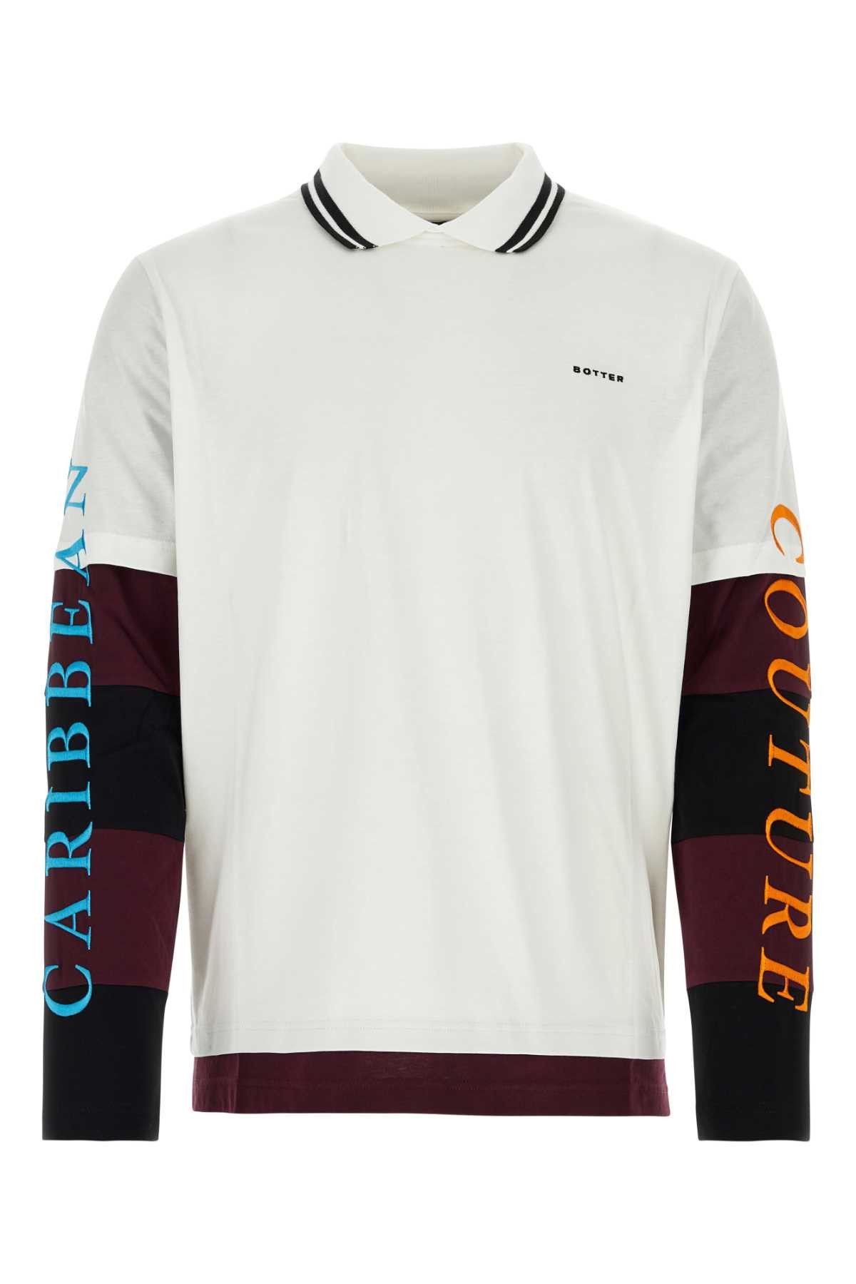 image of Botter Multicolor Cotton Polo Shirt, Men's (Size Small)