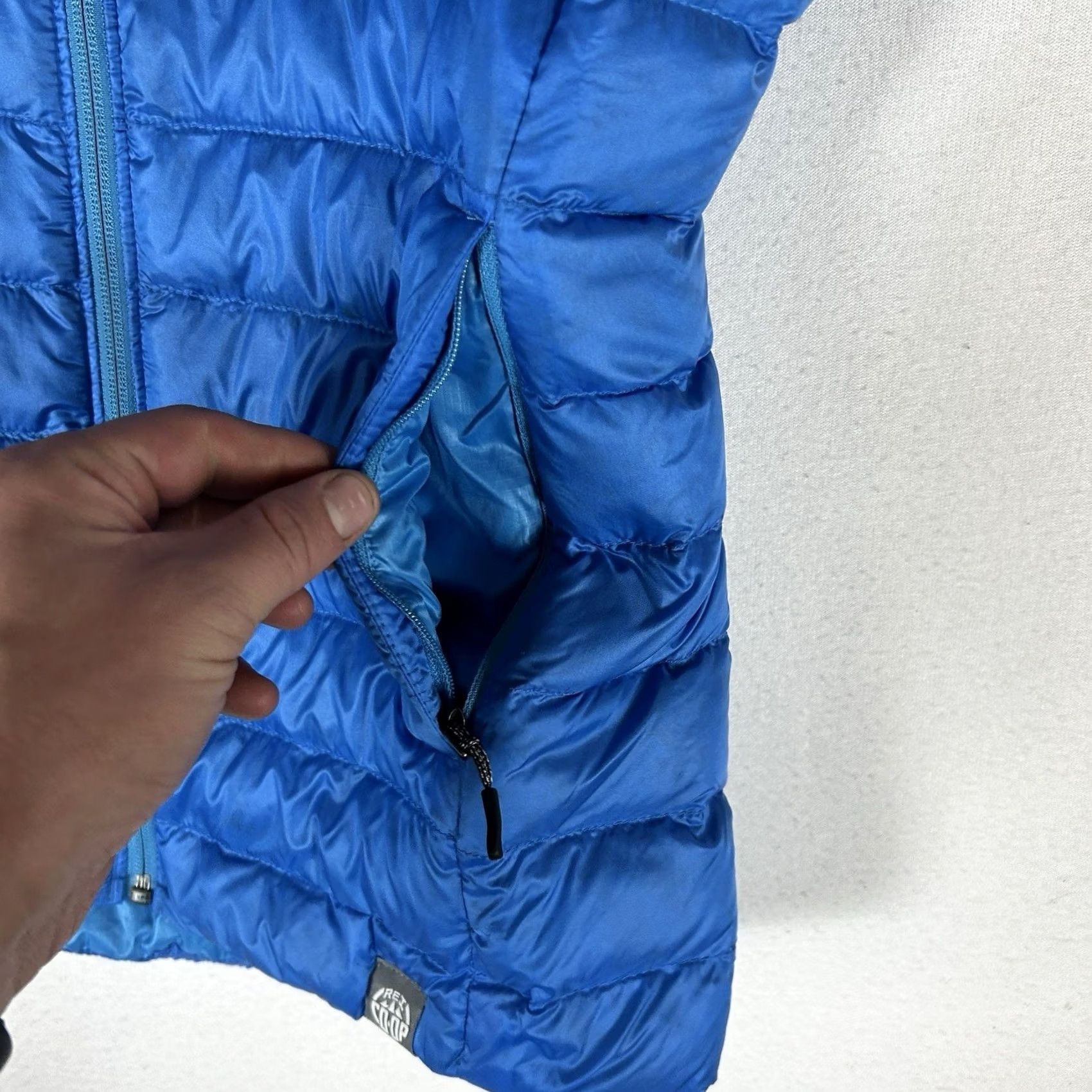 Vintage REI Co Op Down Puffer Vest Womens XS Blue Ultralight Insulated Full Zip Pockets Size XS / US 0-2 / IT 36-38 - 2 Thumbnail