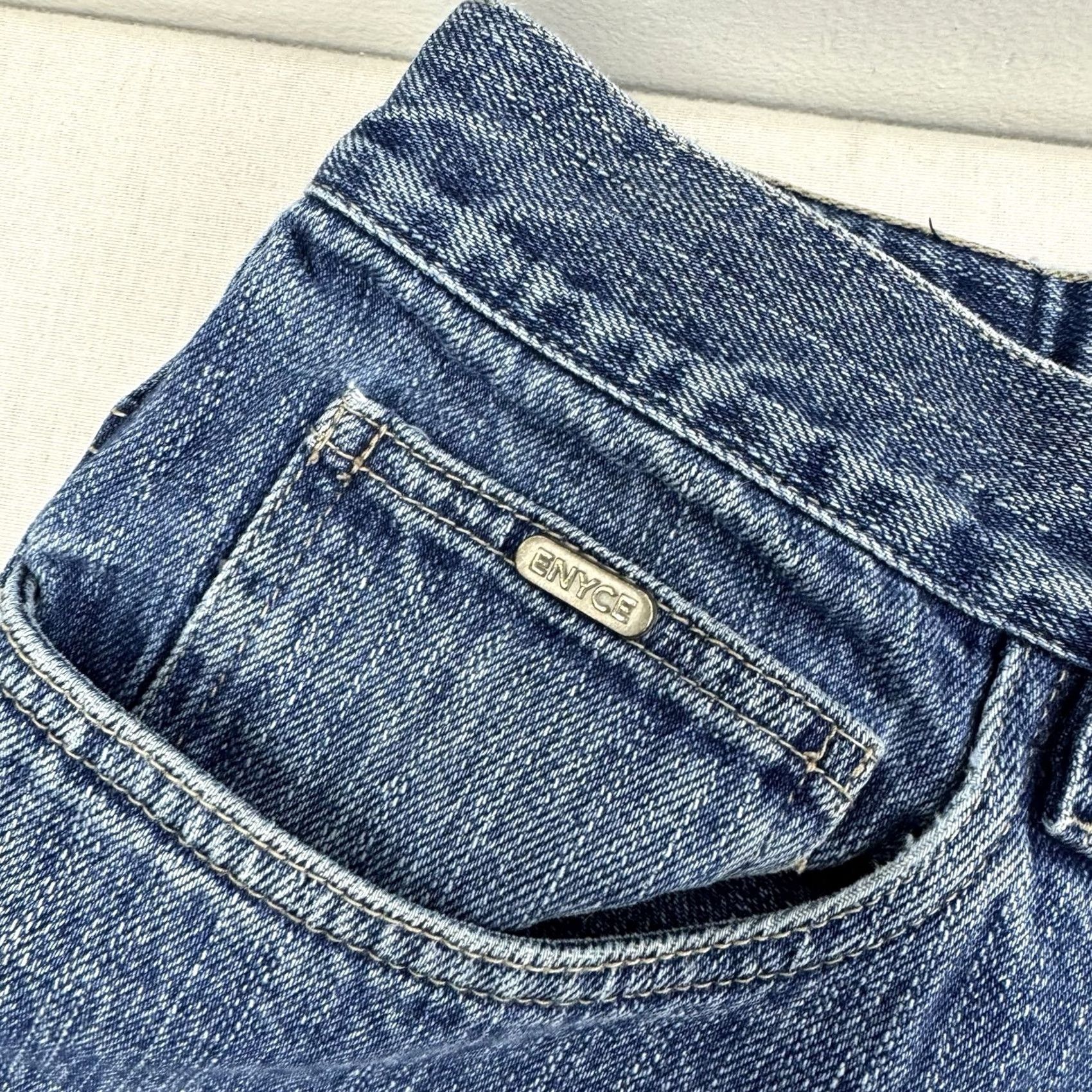 Enyce VINTAGE enyce Jeans Mens 34 Blue Baggy Adult 34x30 Grunge Hipster Punk Wide Leg Y2K 90s Size US 34 / EU 50 - 4 Thumbnail