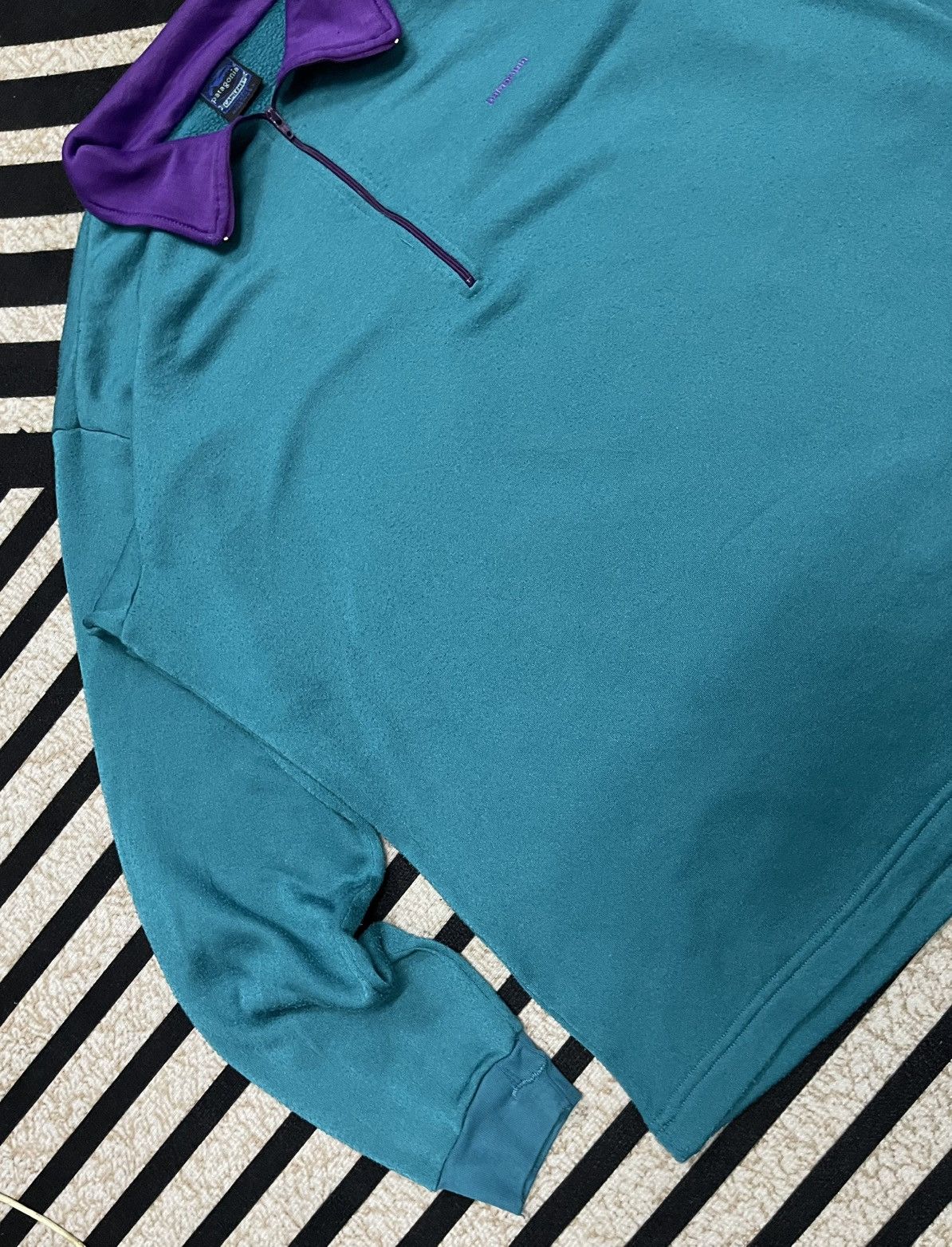 Patagonia 90s PATAGONIA CAPILENE HALF ZIPPER LONG SLEEVE Size US XL / EU 56 / 4 - 4 Thumbnail