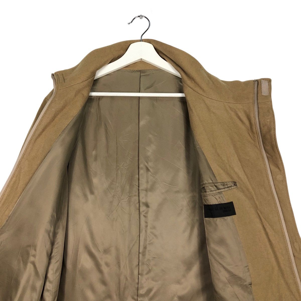 Comme Ca Ism 🔥Rich Brown - Fly Coats Long Jacket Wool Herringbone Size US M / EU 48-50 / 2 - 12 Thumbnail