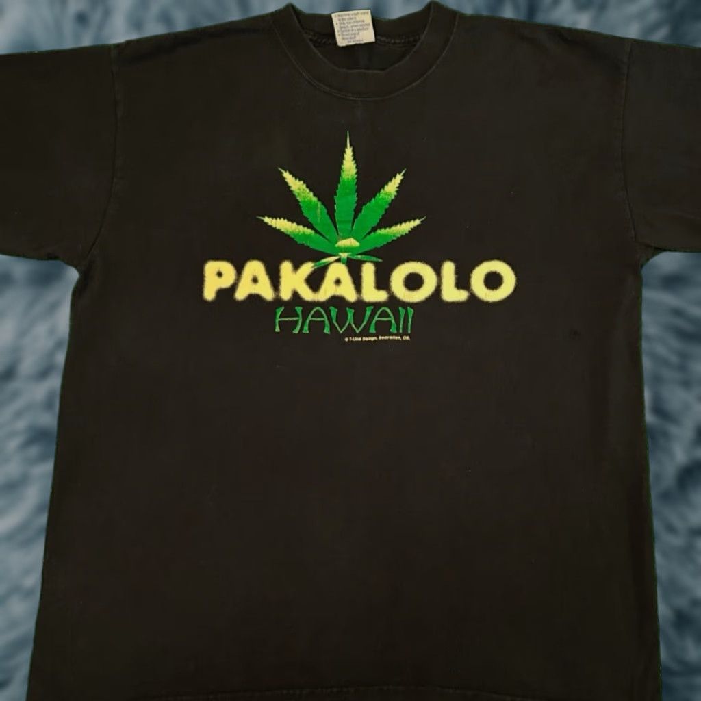 Vintage VINTAGE 90s Hawaii Weed 420 Pakalolo VTG Shirt Mens Large Black 1990s Hip Hop Grunge Skater Hawaii Shirt Mens Size US L / EU 52-54 / 3 - 1 Thumbnail
