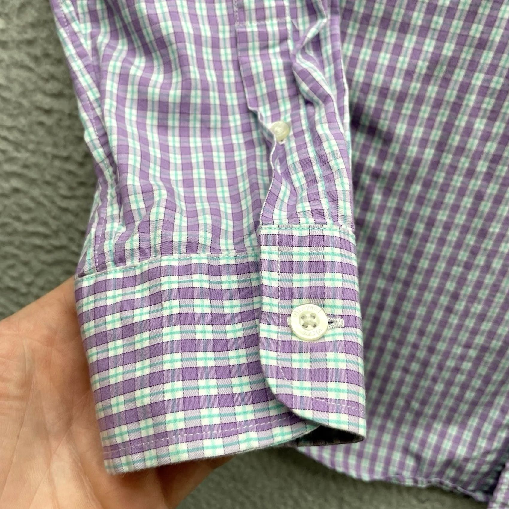 Vineyard Vines Vineyard Vines Whale Shirt Mens M Slim Plaid Check Button-Up Christmas? Size US M / EU 48-50 / 2 - 4 Thumbnail