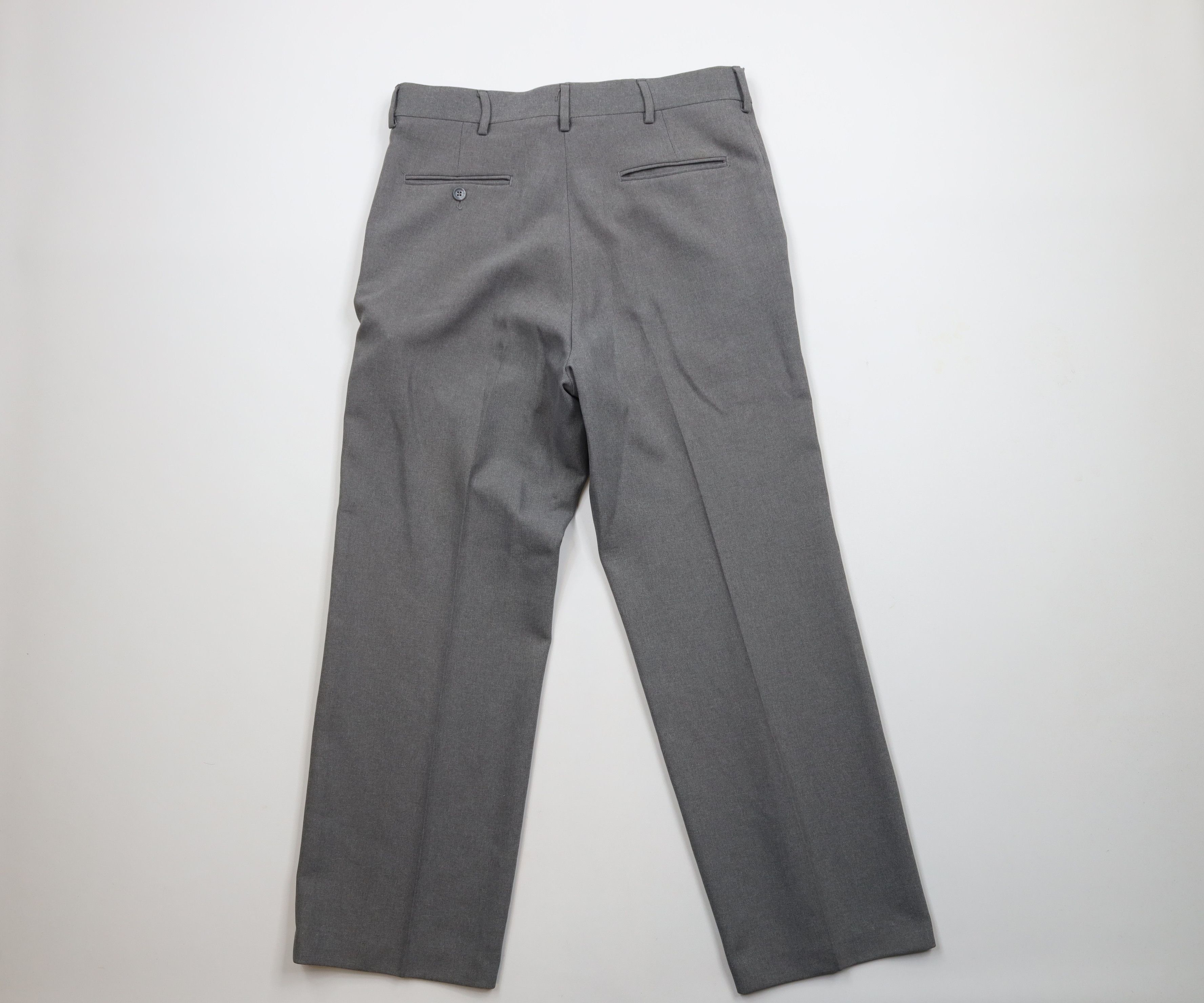 Vintage Vintage 70s Streetwear Flared Wide Leg Chino Pants Gray USA Size US 34 / EU 50 - 10 Thumbnail