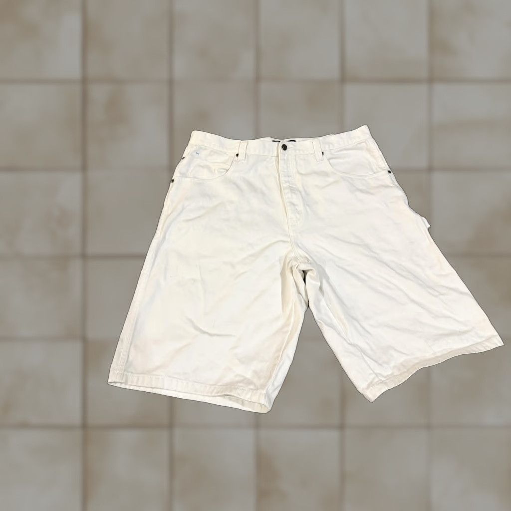 Southpole Southpole Shorts Mens 40 White Denim Relaxed Fit Bermuda 5 Pocket Logo Casual Size US 40 / EU 56 - 1 Thumbnail