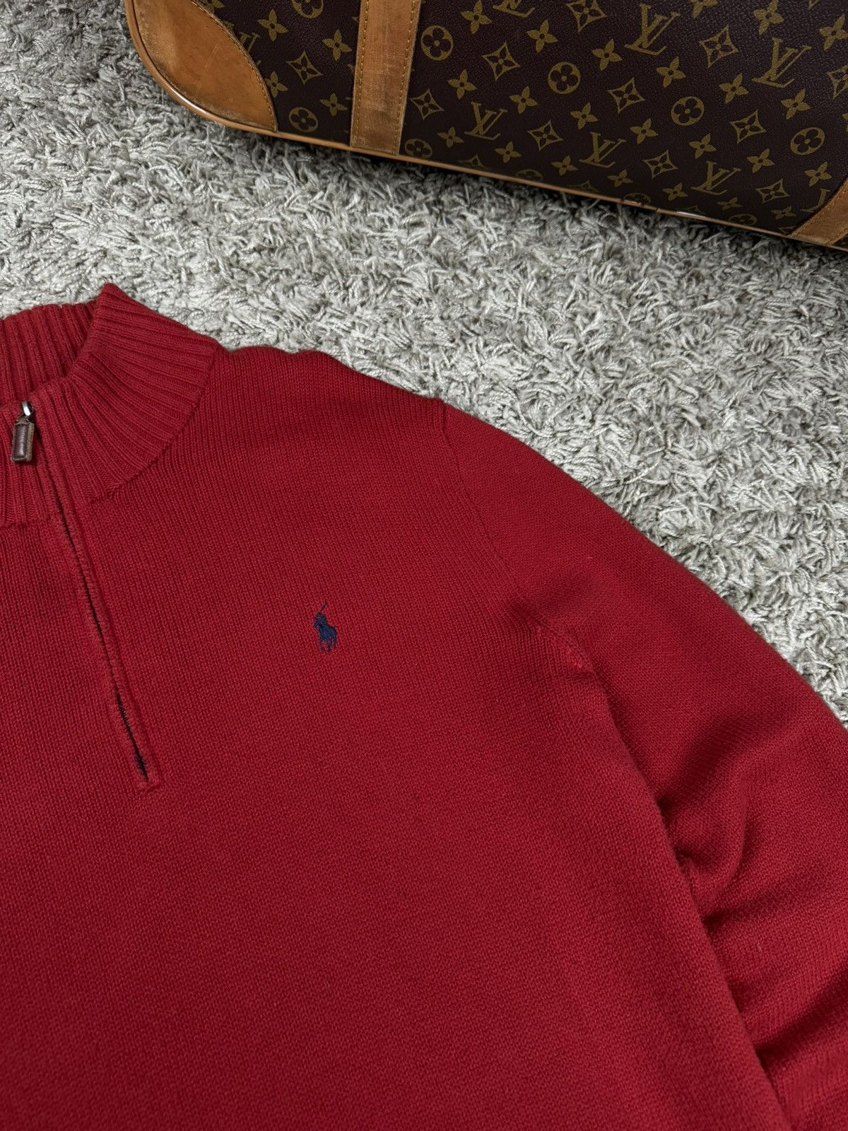 Polo Ralph Lauren 1/4 zip sweatshirt Polo Ralph Lauren original old money item Size US L / EU 52-54 / 3 - 2 Thumbnail