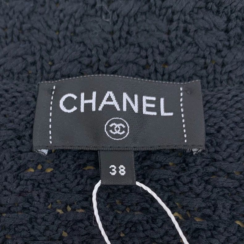 Chanel Chanel Black multi-pocket cotton lapel long-sleeved knitted Size XS / US 0-2 / IT 36-38 - 6 Thumbnail