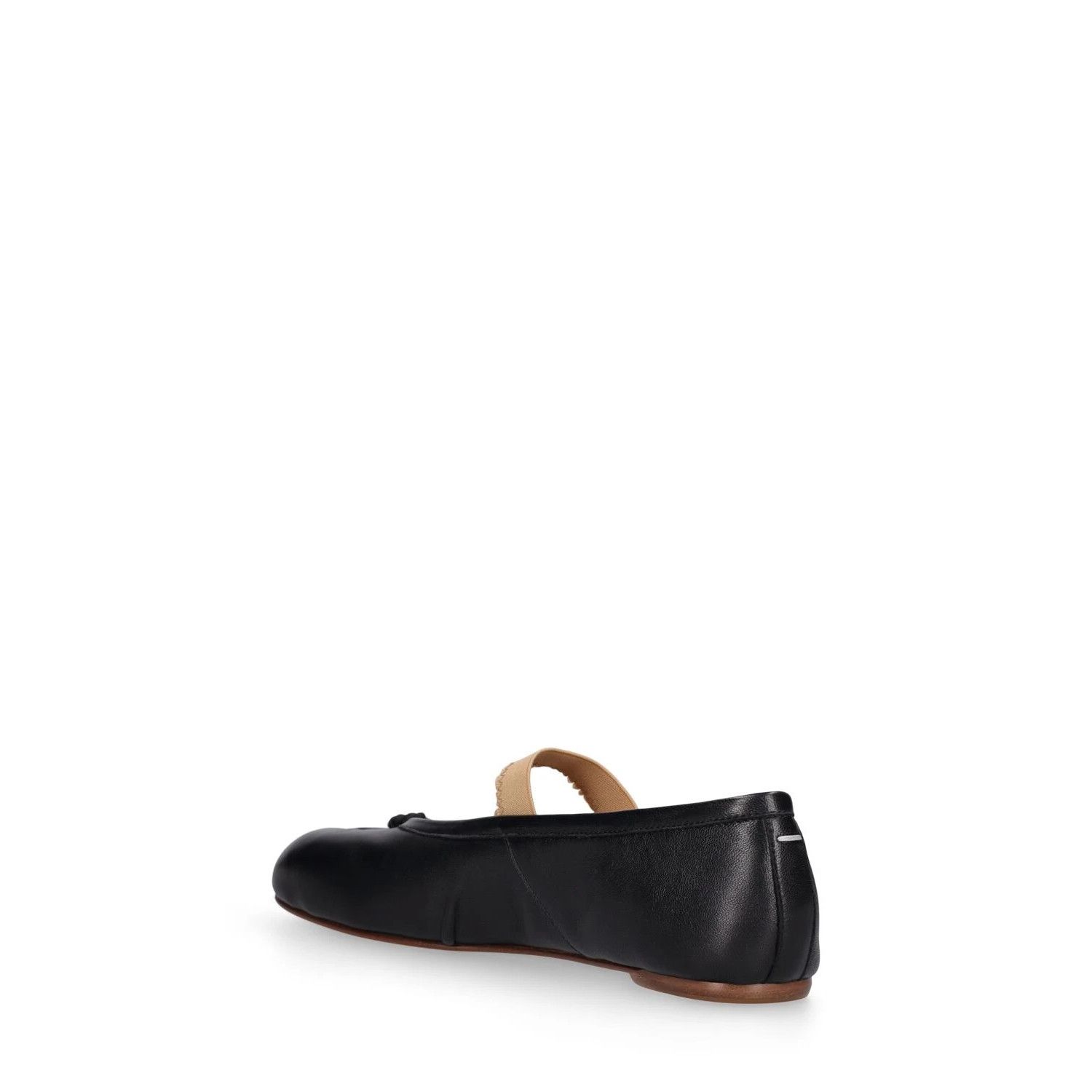 MAISON MARGIELA Tabi $1090 Black Leather Elastic Band Baller