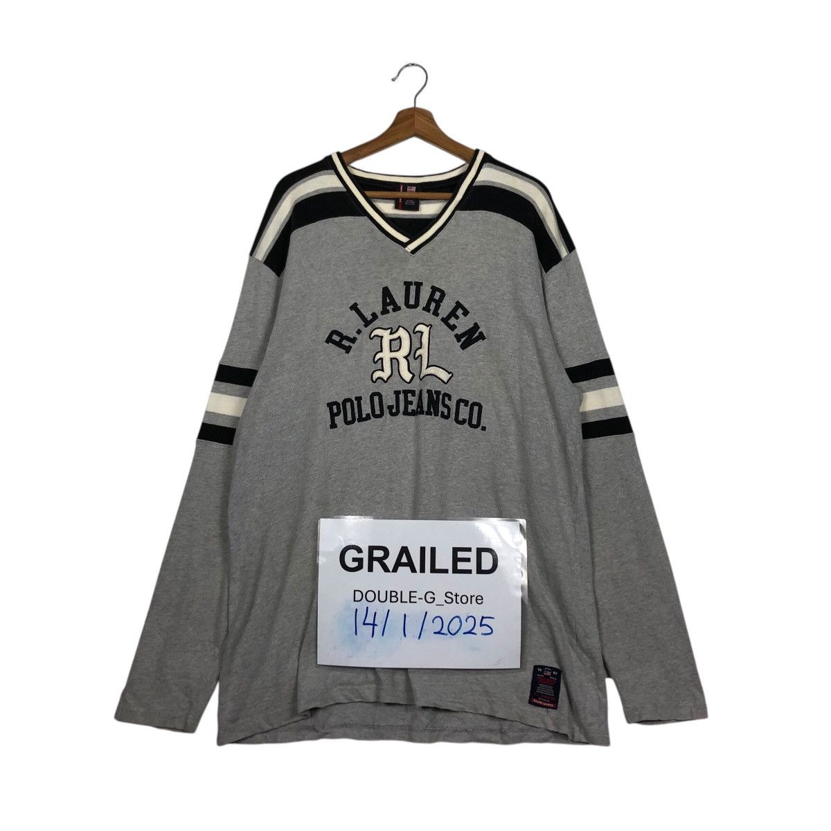 Japanese Brand × Ralph Lauren 📌Vintage Sweatshirt R Lauren Ralph Lauren Jeans Big Logo Size US L / EU 52-54 / 3 - 1 Thumbnail