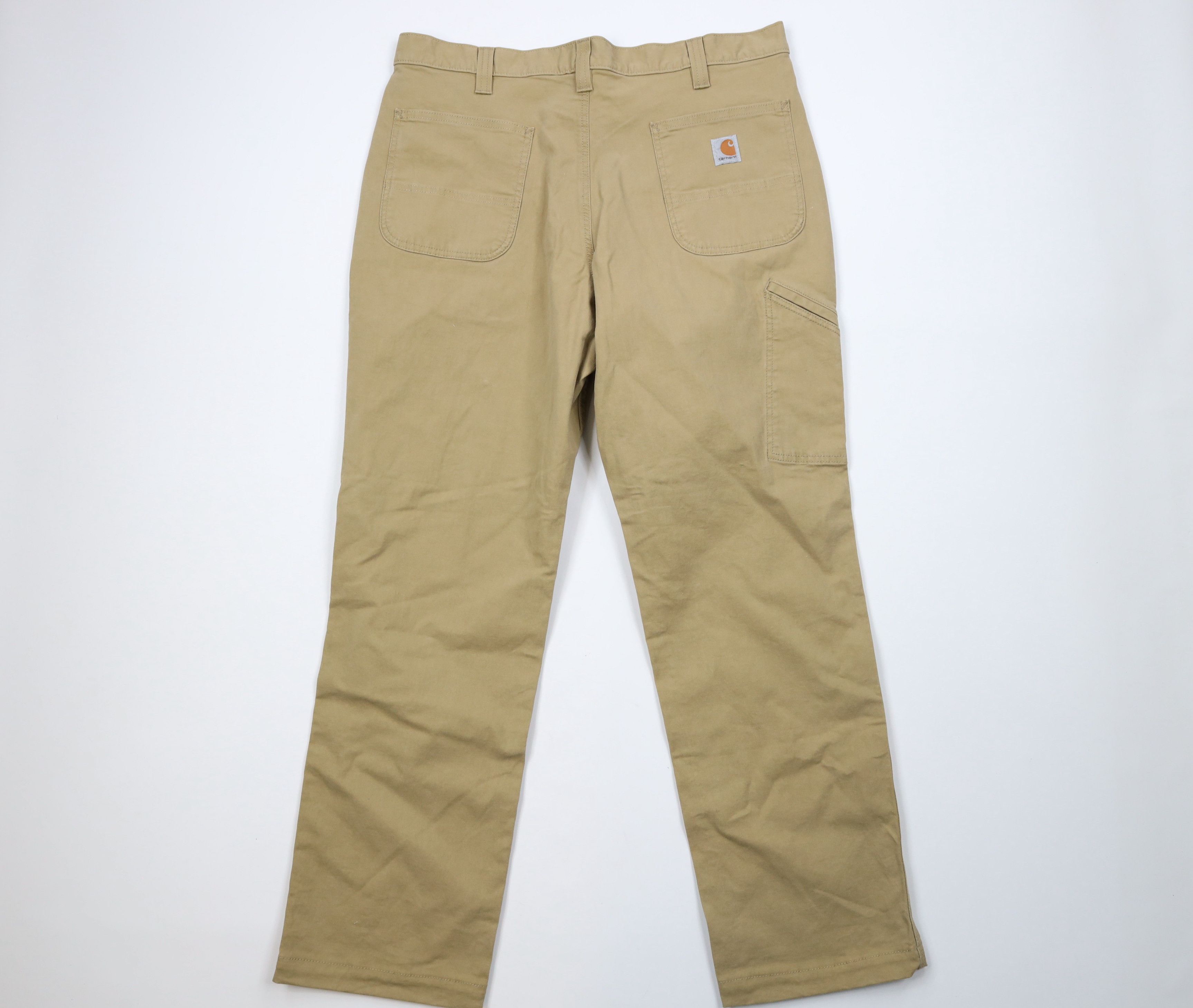 Carhartt Vintage Carhartt Spell Out Relaxed Fit Wide Leg Pants Beige Size US 38 / EU 54 - 7 Thumbnail