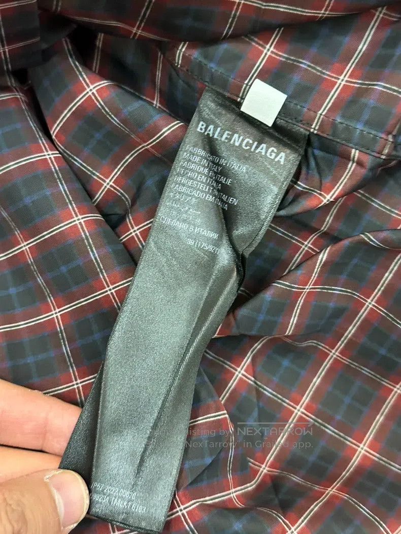 Balenciaga Balenciaga Pleated Shrink Shirt Size US S / EU 44-46 / 1 - 3 Thumbnail
