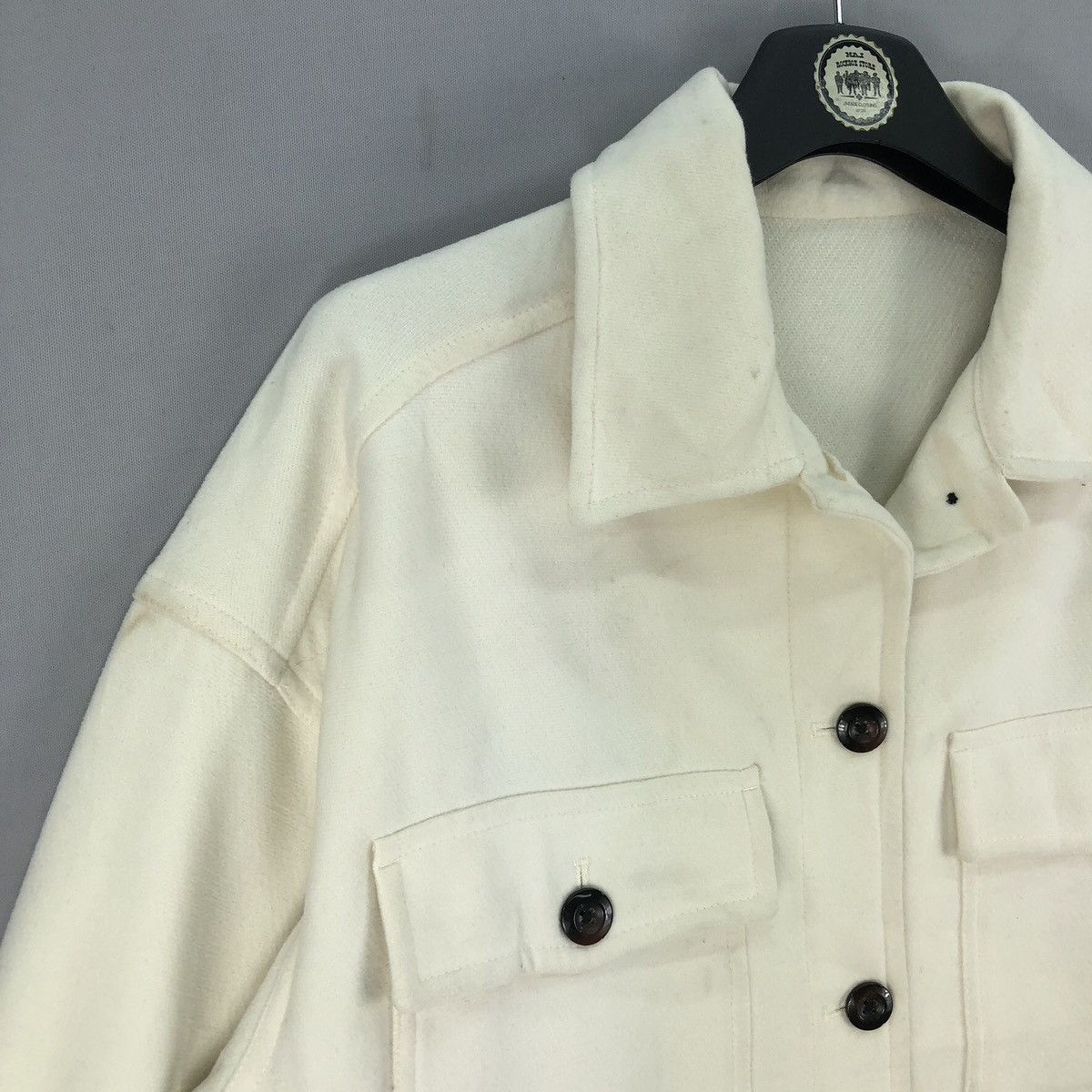 GU GU Flannel Jacket Thick Fabric Double Pocket Button up Size US M / EU 48-50 / 2 - 2 Thumbnail