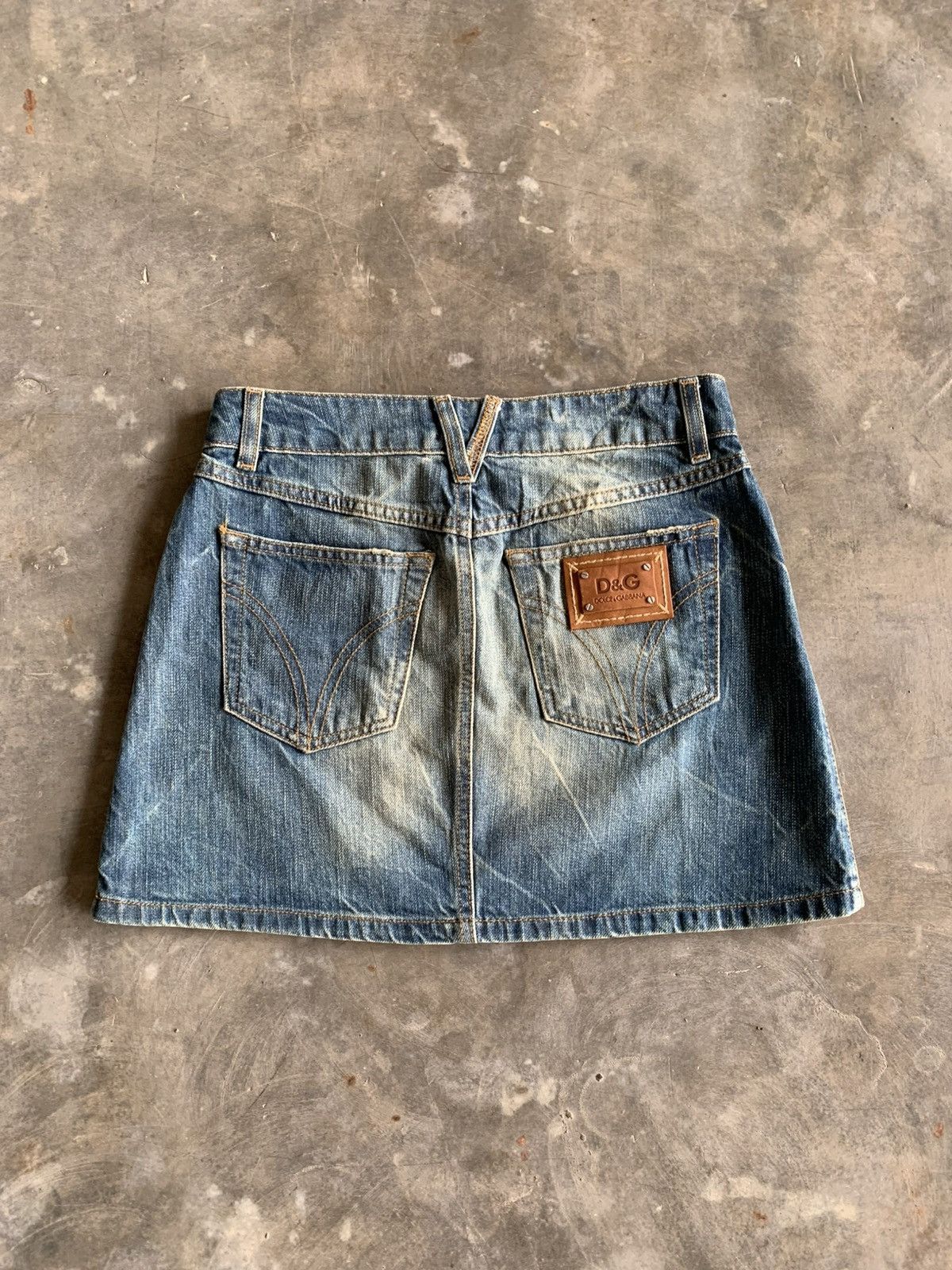 Dolce & Gabbana Dolce & Gabbana Denim Vintage Skirt Size 24" / US 00 / IT 34 - 1 Thumbnail
