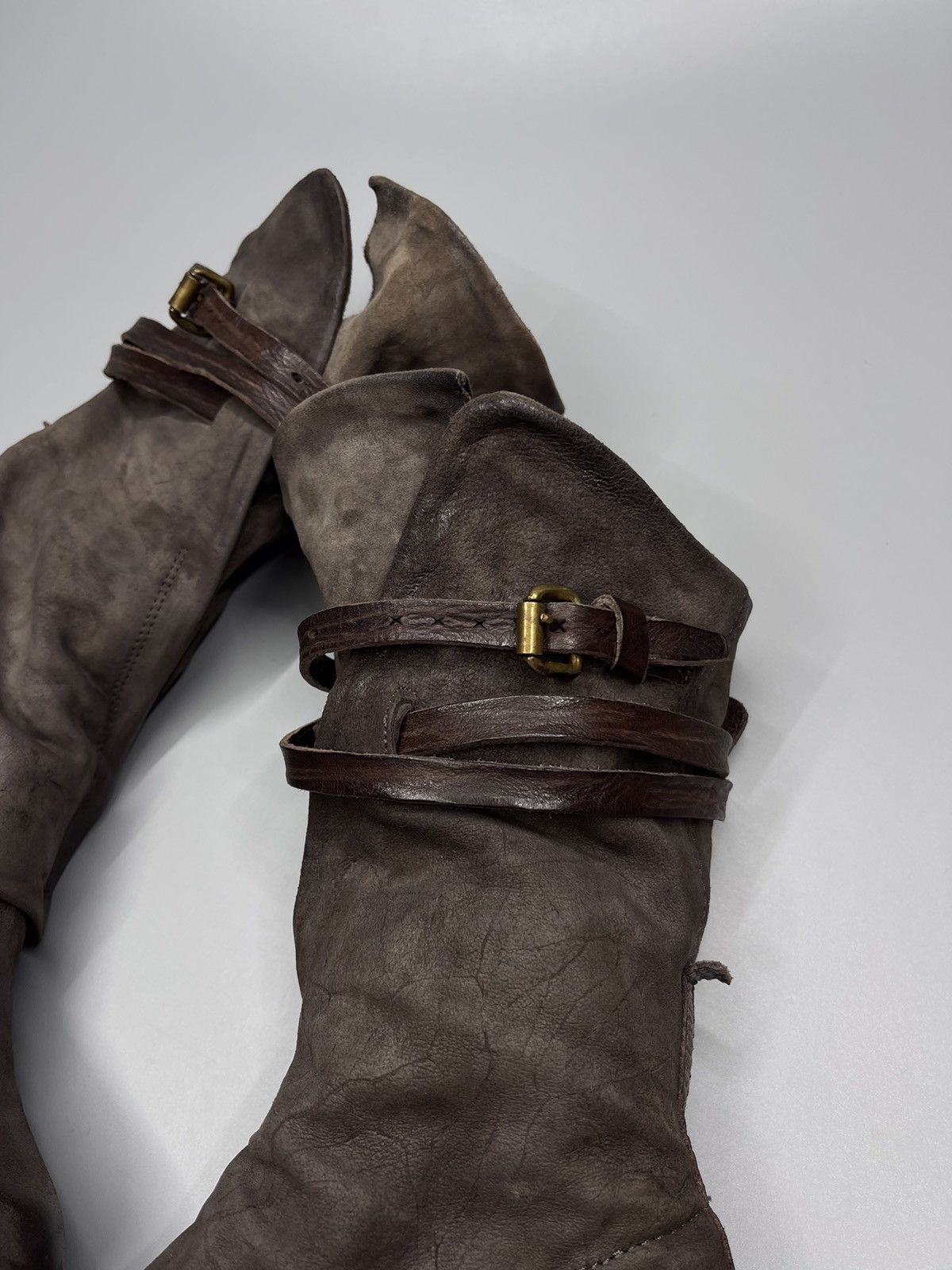 Japanese Brand × Vintage A.S 98 Boots Leather Style Rick Owens Size US 5.5 / EU 38 - 11 Thumbnail