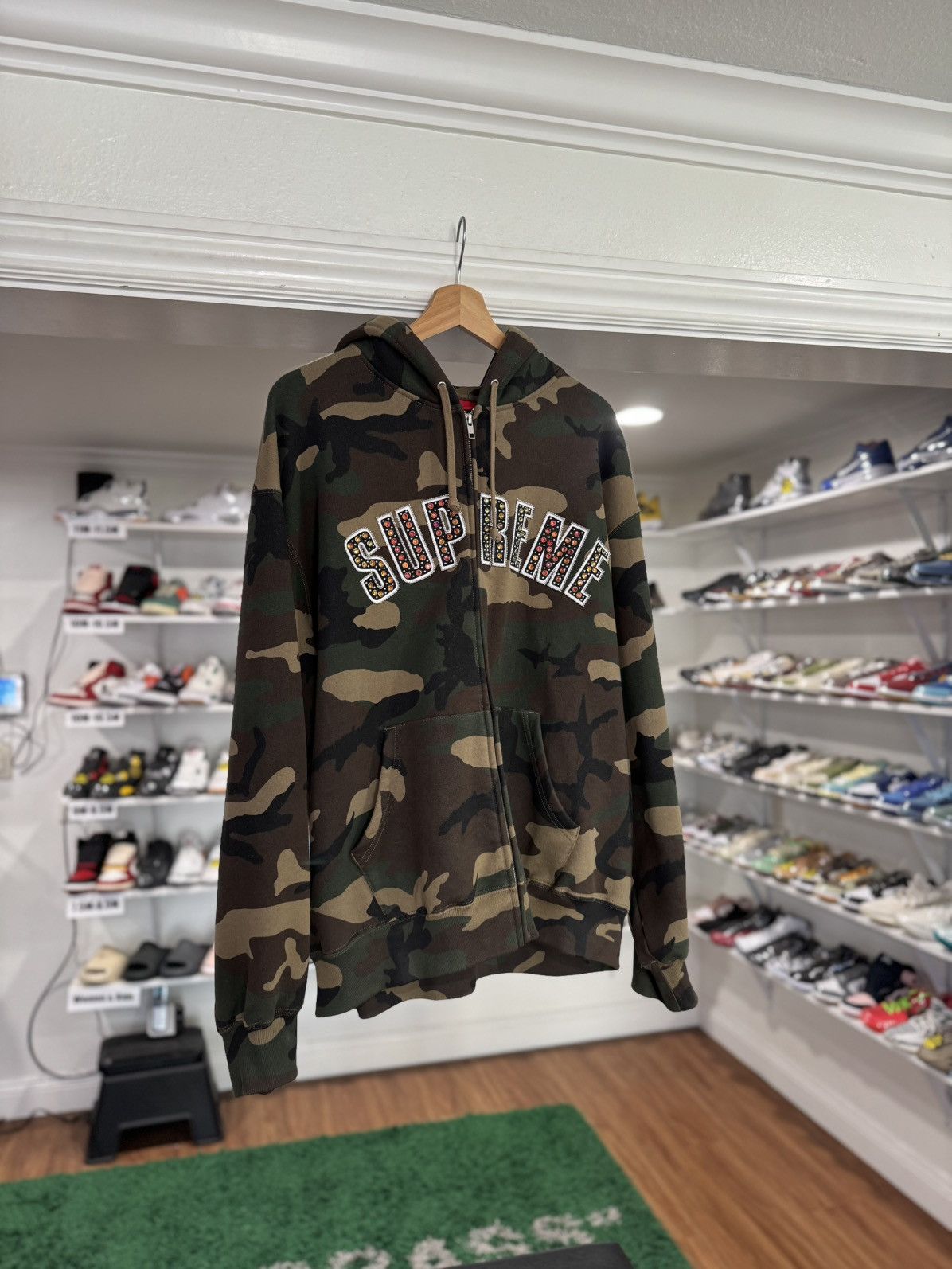 B.B. Simon × Supreme Supreme B.B Simon Camo Zip Up Hoodie