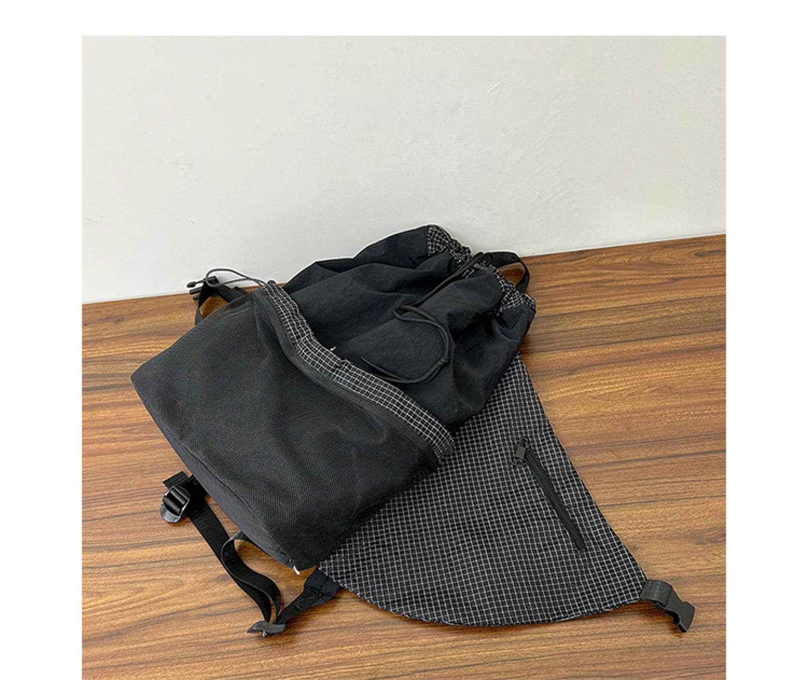 Vintage Trendy Black Casual Backpack with Stylish Design Size ONE SIZE - 6 Thumbnail