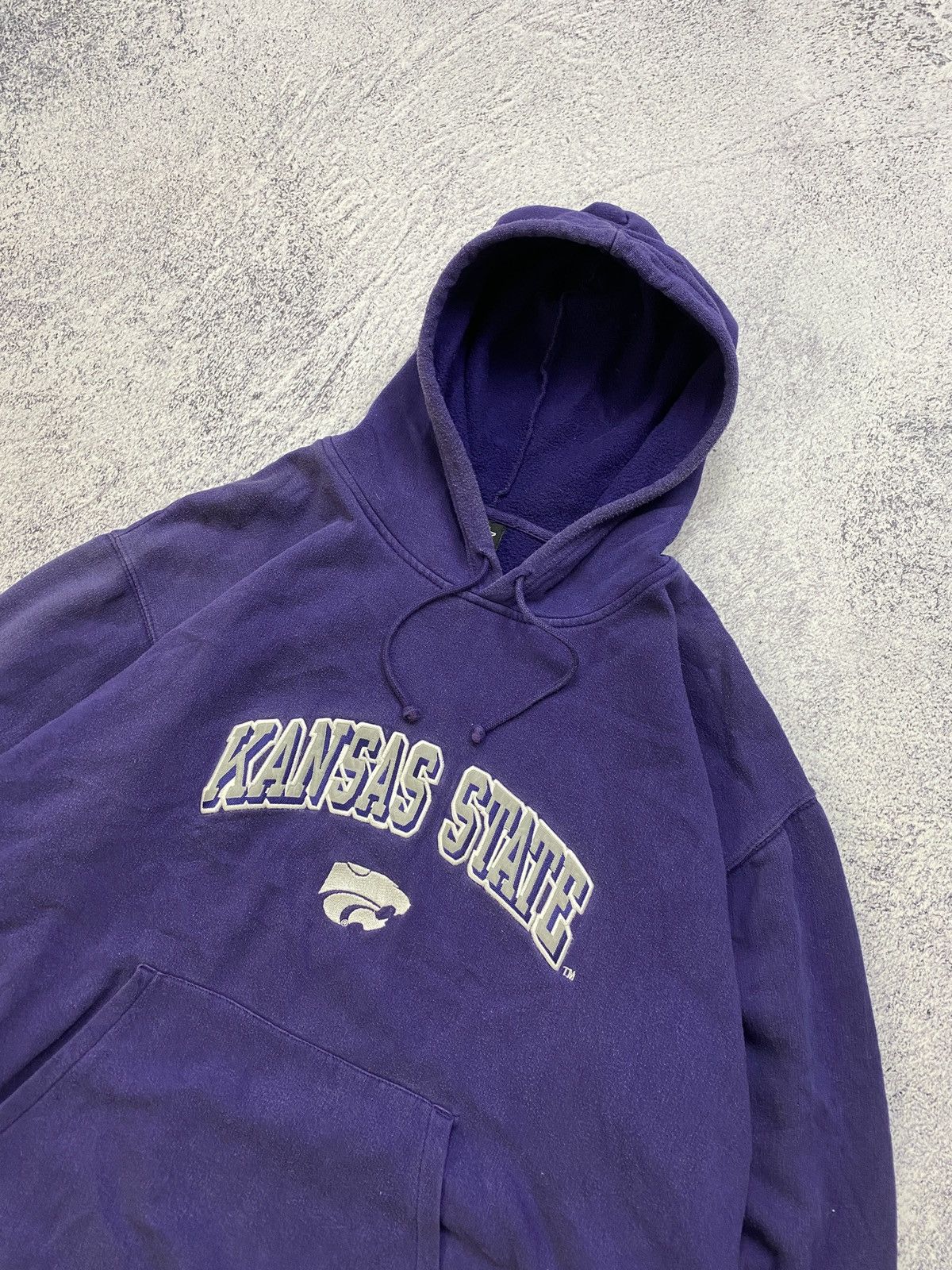 Starter × Vintage Vintage 90s Starter Kansas State University Pullover Hoodie Size US XL / EU 56 / 4 - 4 Thumbnail
