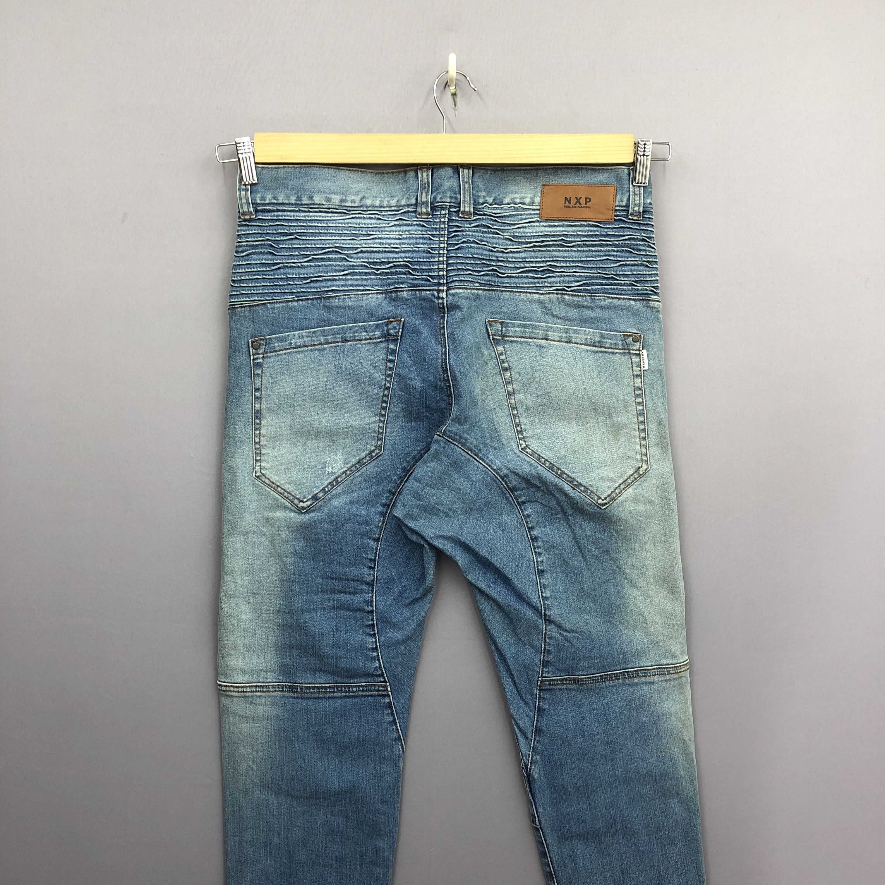 Japanese Brand Vintage Japanese Jogger NXP Distressed Jeans Denim Pant. Size US 34 / EU 50 - 4 Thumbnail