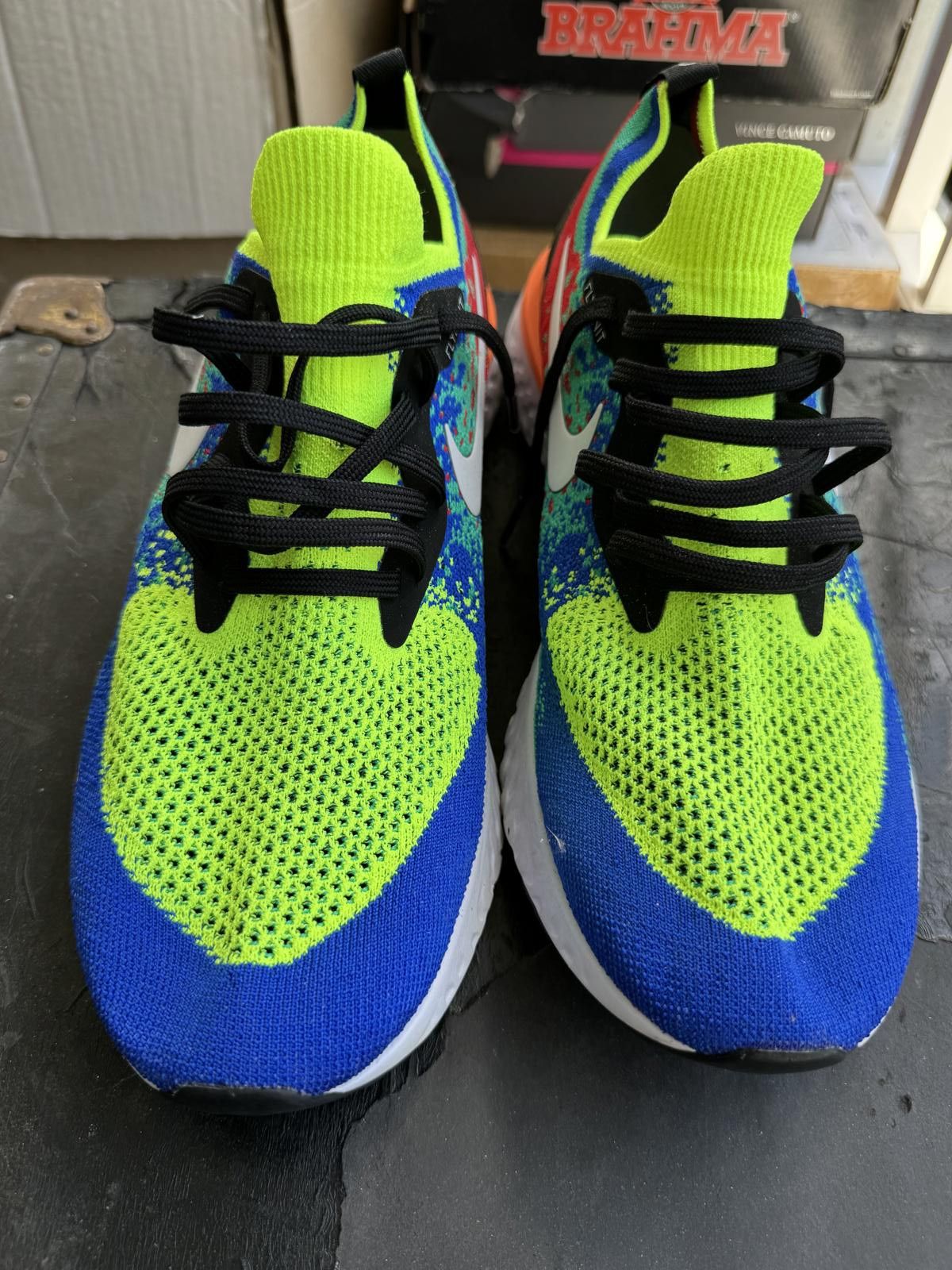 Nike Rare Ltd Edition Nike Epic React Flyknit Belgium Running Size US 12 / EU 45 - 2 Thumbnail