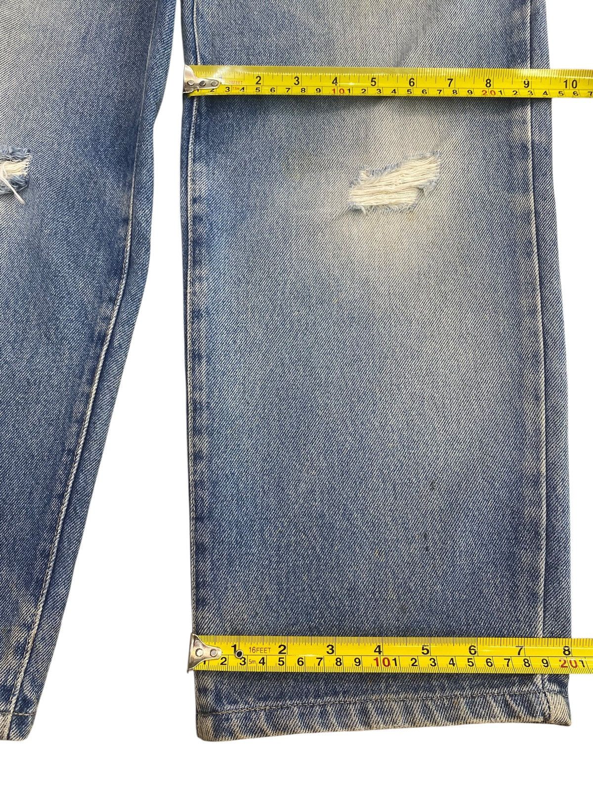 Versace Versace Whiskers Faded Wash Style Bag Ripped Jeans Size US 30 / EU 46 - 8 Thumbnail