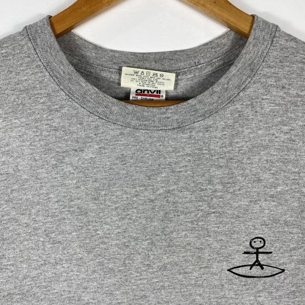 Vintage Vintage 90's STICK MAN California Surfboards Graphic Tee Size US M / EU 48-50 / 2 - 5 Thumbnail