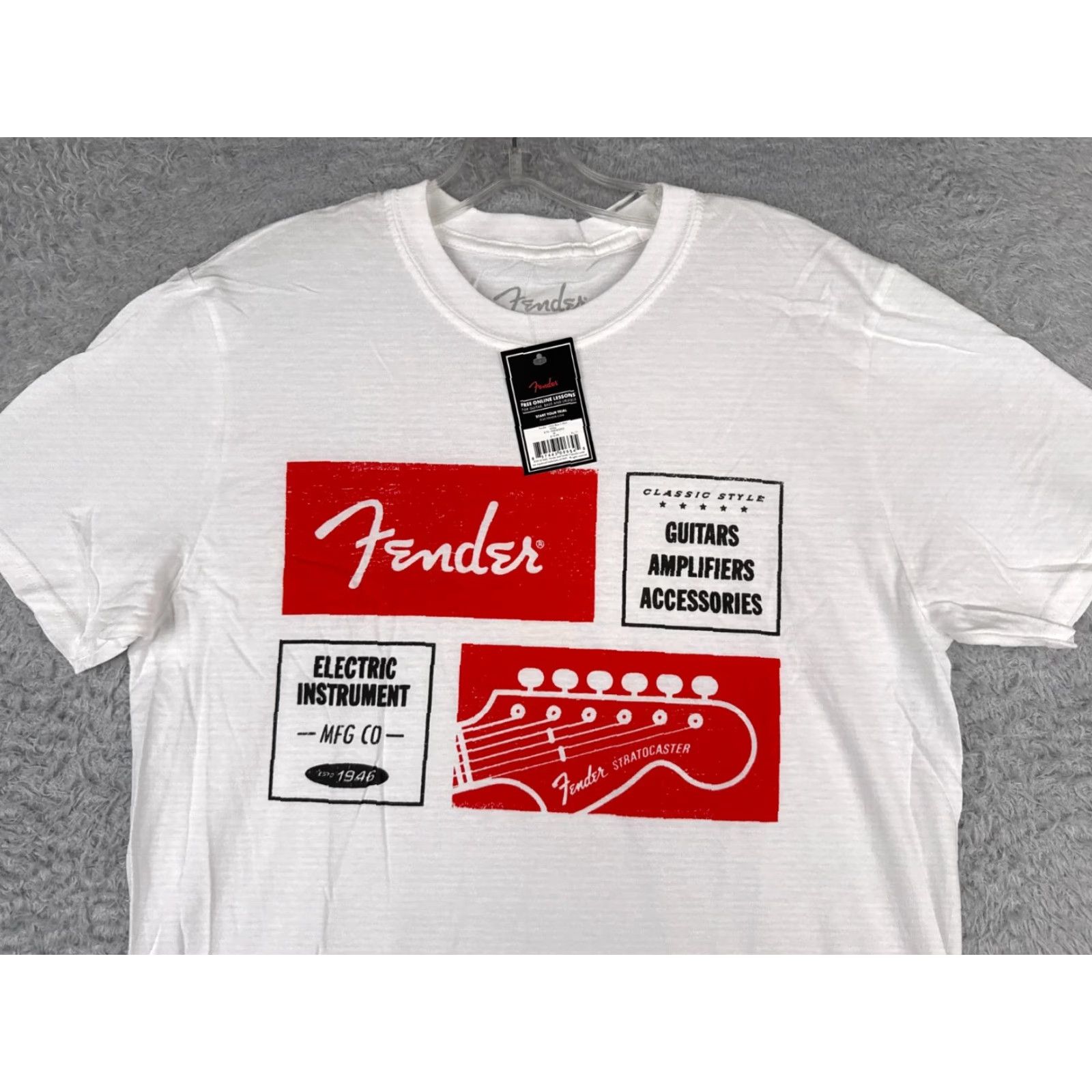 Fender Fender Men T-Shirt Shirt M White 1964 Stratocaster 100% Cotton NEW Size US M / EU 48-50 / 2 - 4 Thumbnail