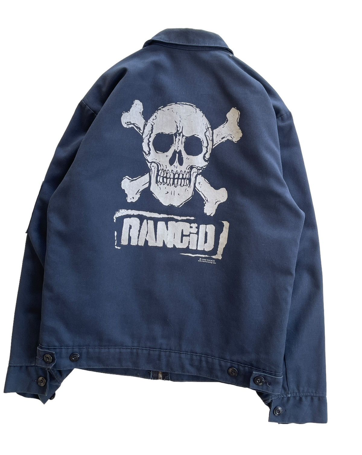 Vintage Skulls Rancid Punk Quilted Blouson Jacket Size US M / EU 48-50 / 2 - 3 Thumbnail