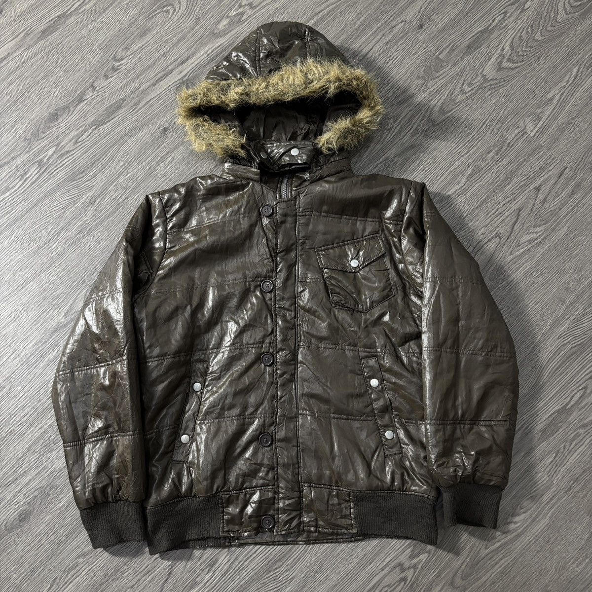 Japanese Brand 🇯🇵Hcm Homme Puffer Fur Jacket🇯🇵 Size US L / EU 52-54 / 3 - 1 Thumbnail