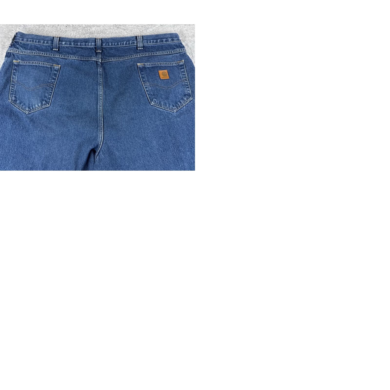 Carhartt Carhartt Jeans Adult 48 Blue Denim 100% Cotton Relaxed Straight 46x30 Size US 32 / EU 48 - 10 Thumbnail