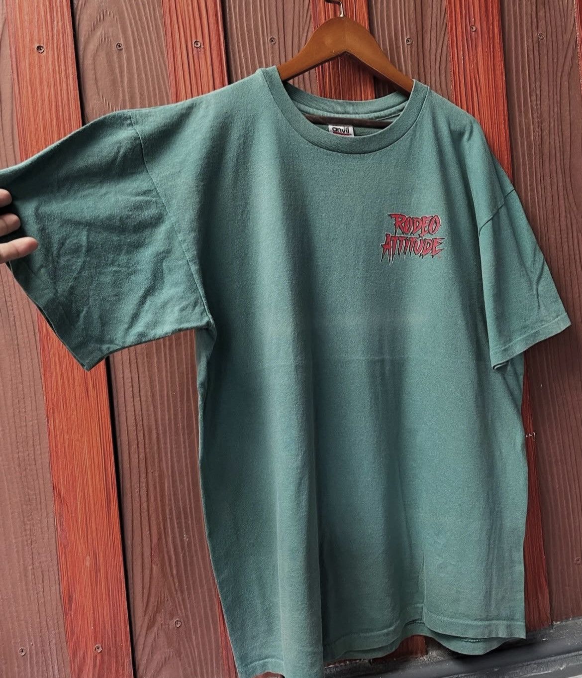 Other 1996 Rodeo America “Cowboy Motto” Tee XL – Vintage Western Size US XL / EU 56 / 4 - 7 Thumbnail