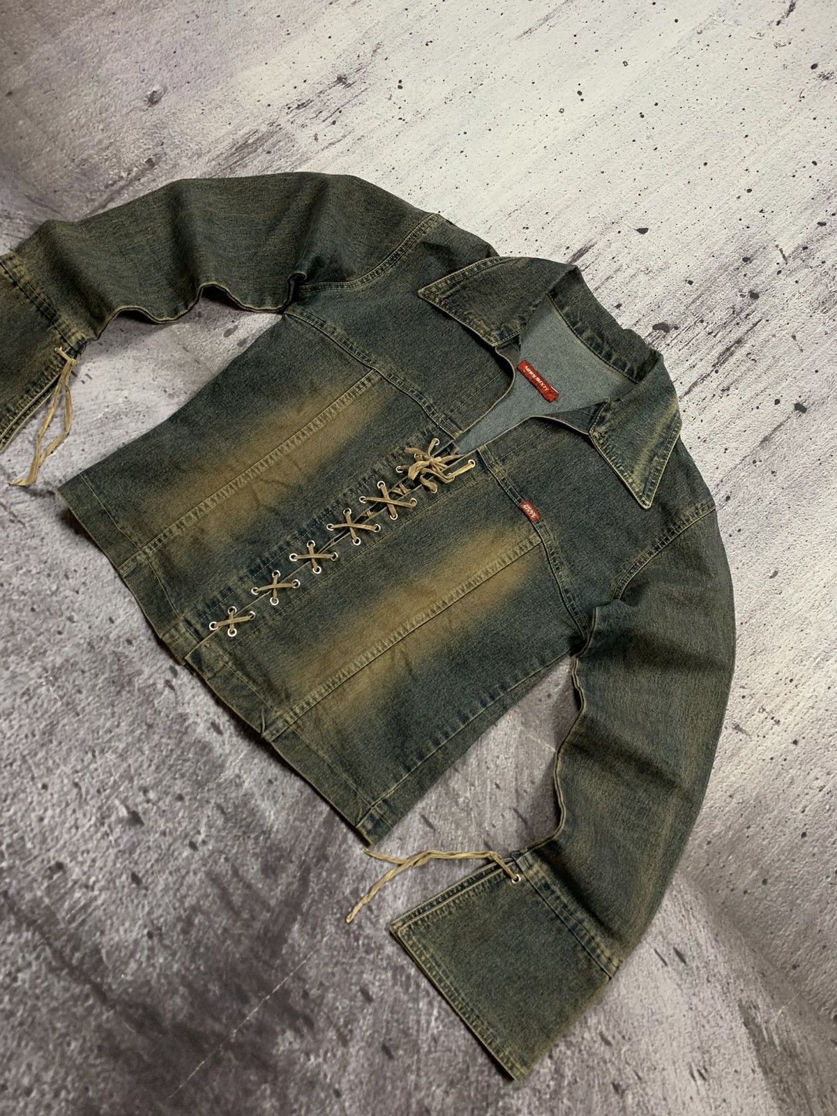 Japanese Brand Miss Sixty Denim Jacket Vintage Y2k Style Avantgarde Size S / US 4 / IT 40 - 4 Thumbnail