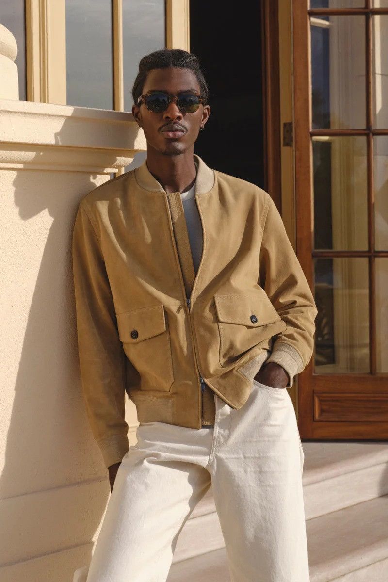 Todd Snyder Italian Suede Bomber Jacket Size US M / EU 48-50 / 2 - 3 Thumbnail