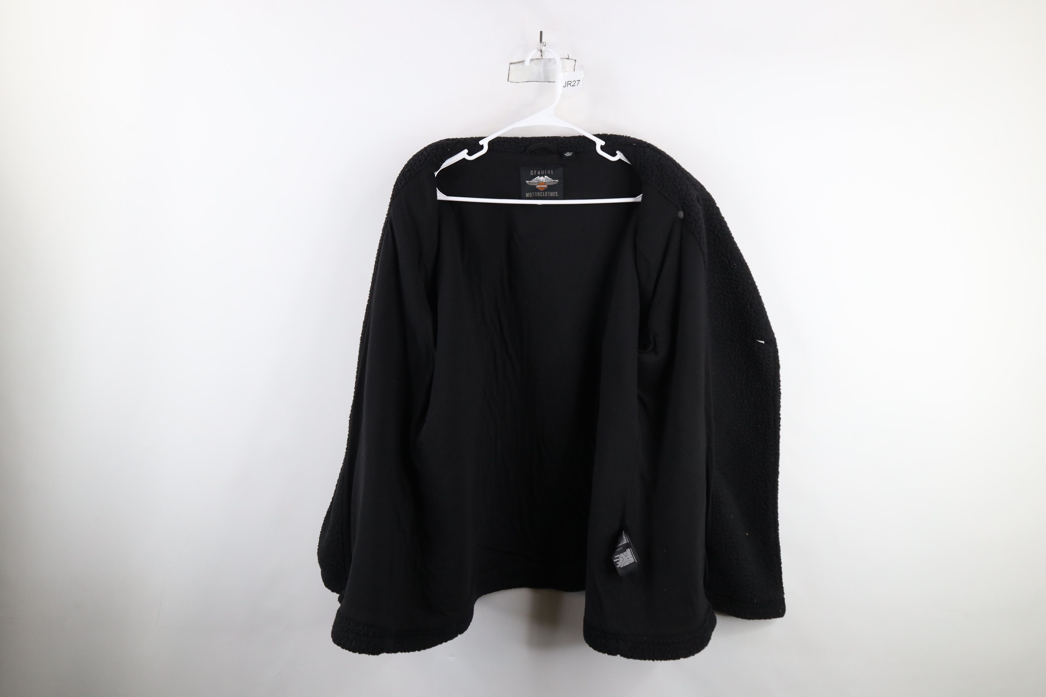 Harley Davidson × Vintage Vintage Harley Davidson Pile Fleece Double Breasted Jacket Size XXL / US 16-18 / IT 52-54 - 9 Thumbnail