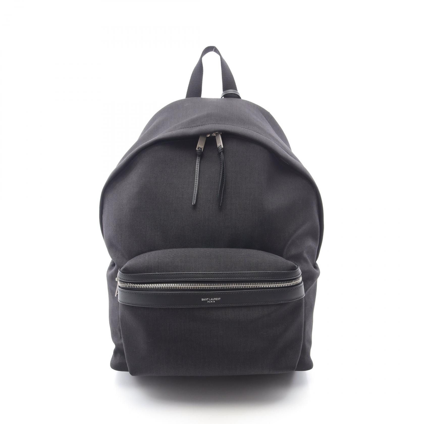 Yves Saint Laurent Yves Saint Laurent Saint Laurent Paris City Canvas Leather Backpack Canvas Backpack 534967 Size ONE SIZE - 1 Thumbnail