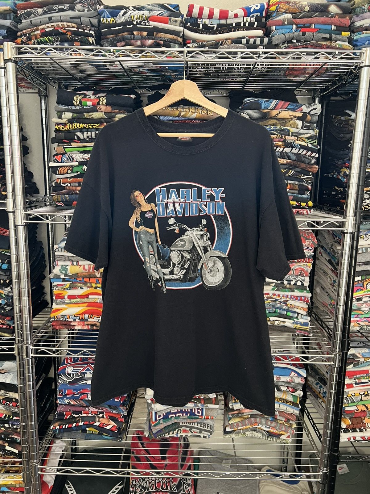 Harley Davidson H-D Black Sheep Huntington WV Sexy Tee Size US XL / EU 56 / 4 - 1 Thumbnail