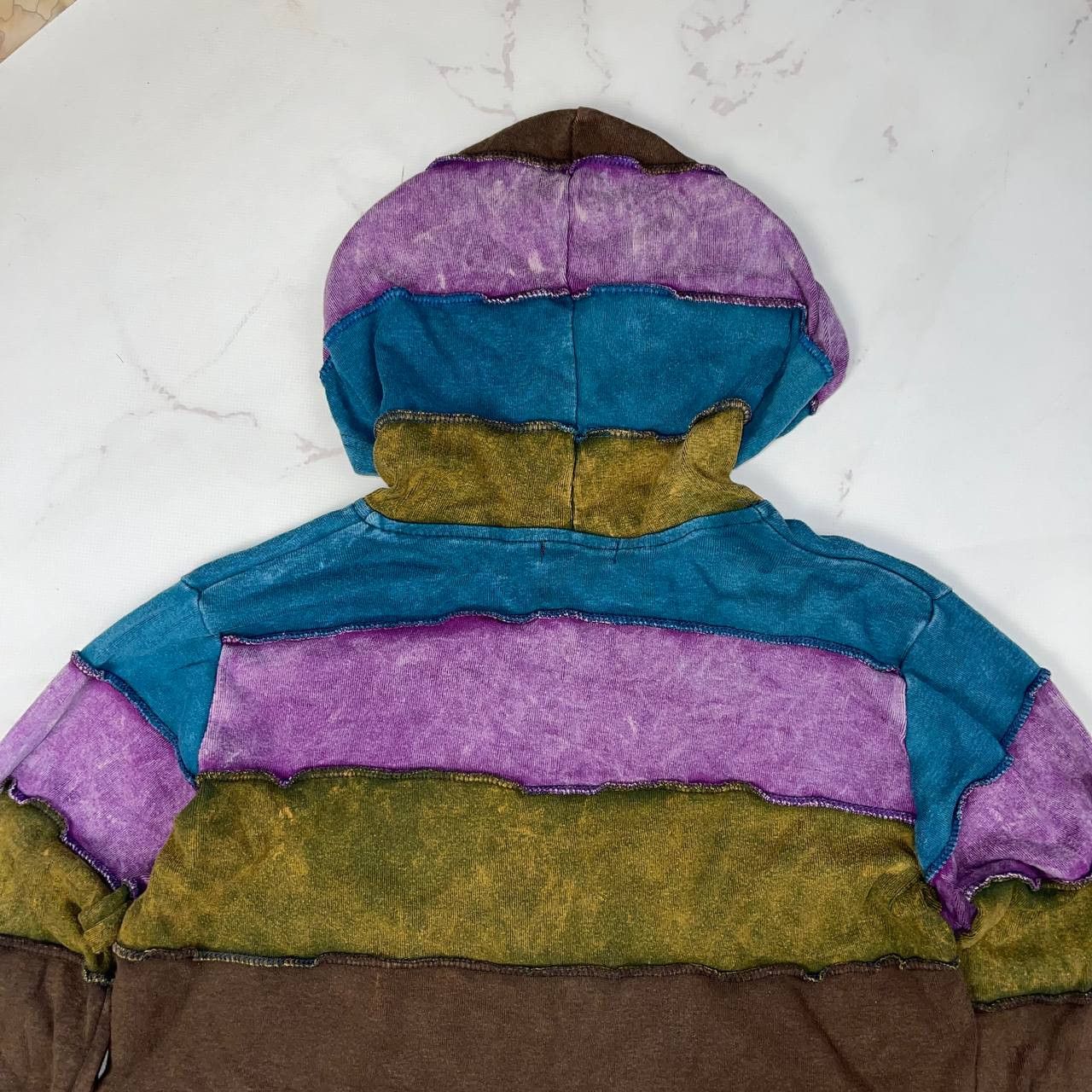 Japanese Brand Japanesse Brand patchwork Archival Y2K Hoodi Avant-Garde Size US M / EU 48-50 / 2 - 15 Thumbnail