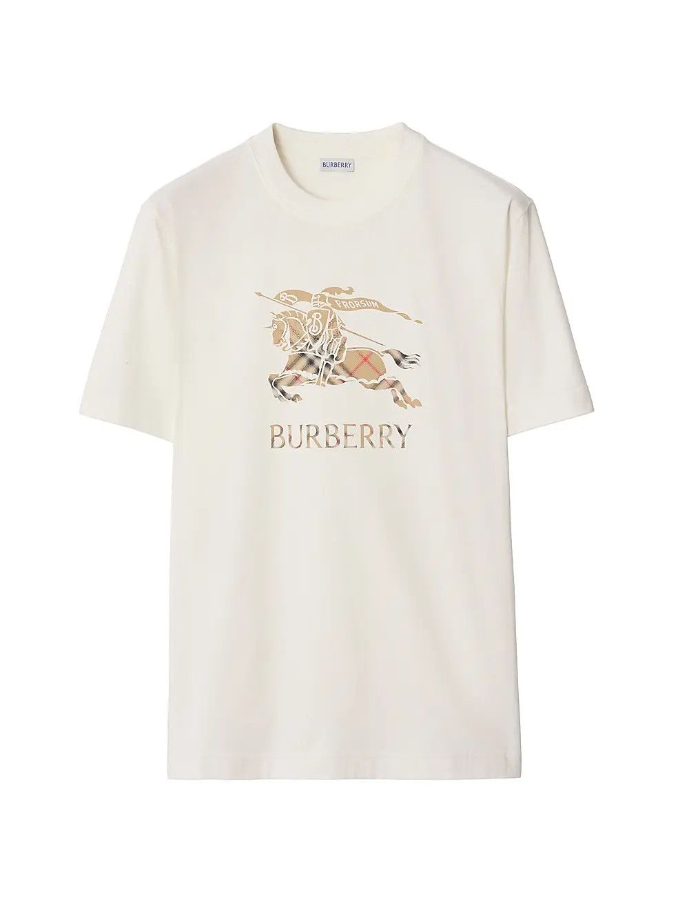Burberry os11x0526 Seth EKD Crewneck T-Shirt in Chalk Size US L / EU 52-54 / 3 - 1 Thumbnail