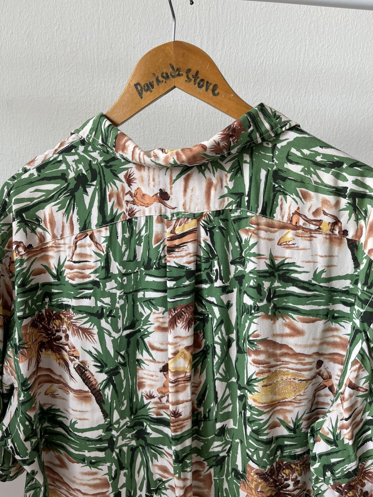 Polo Ralph Lauren 90s Polo Sport Ralph Lauren Rayon Surf Motif Shirt A1 Size US L / EU 52-54 / 3 - 10 Thumbnail