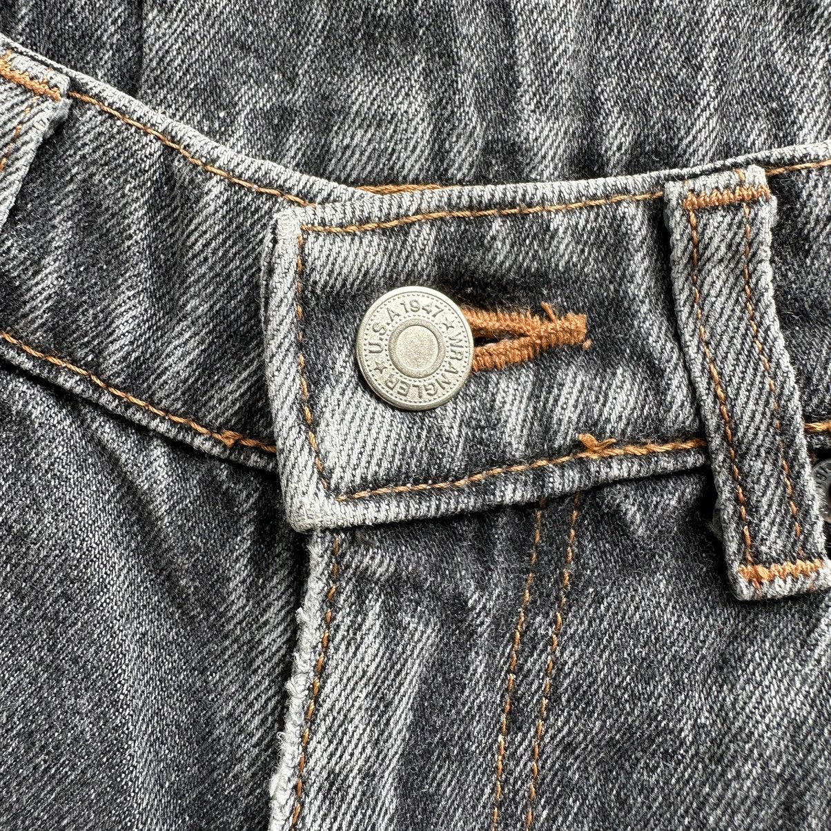 Japanese Brand Vintage Wrangler Faded Black Denim Jean Pant W28 Size US 28 / EU 44 - 6 Thumbnail