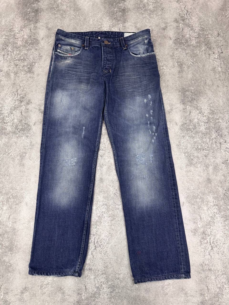 Diesel Diesel Men's Regular Straight Blue Jeans Size 32 Size US 32 / EU 48 - 4 Thumbnail